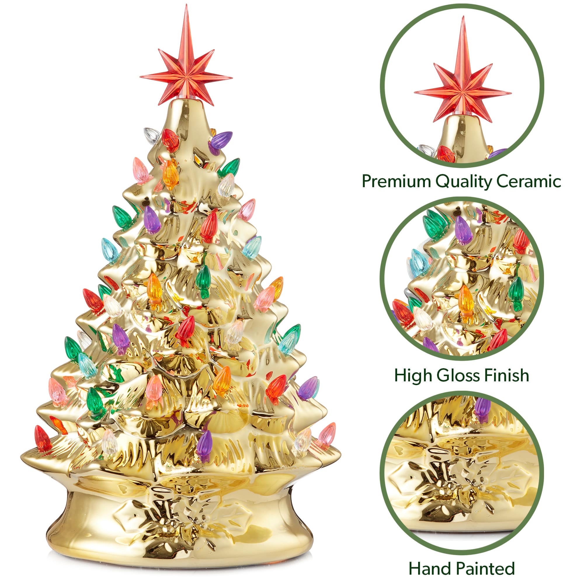 Casafield SZN-TR-977-GLD Artificial-Christmas-Trees - View #5