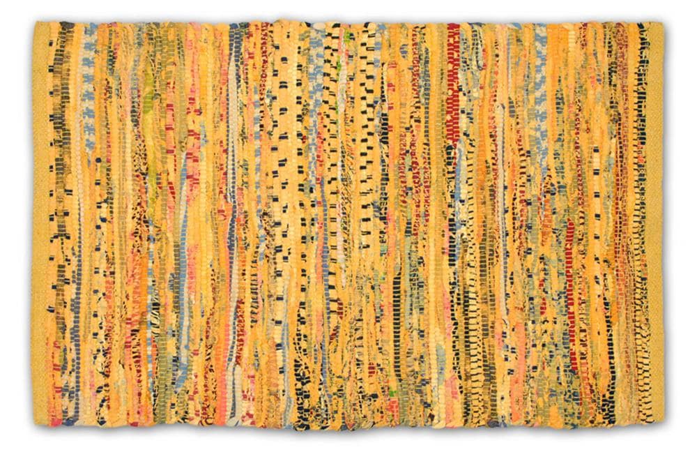 DII CAMZ33224 4 x 6 Mustard Indoor Solid Area Rug