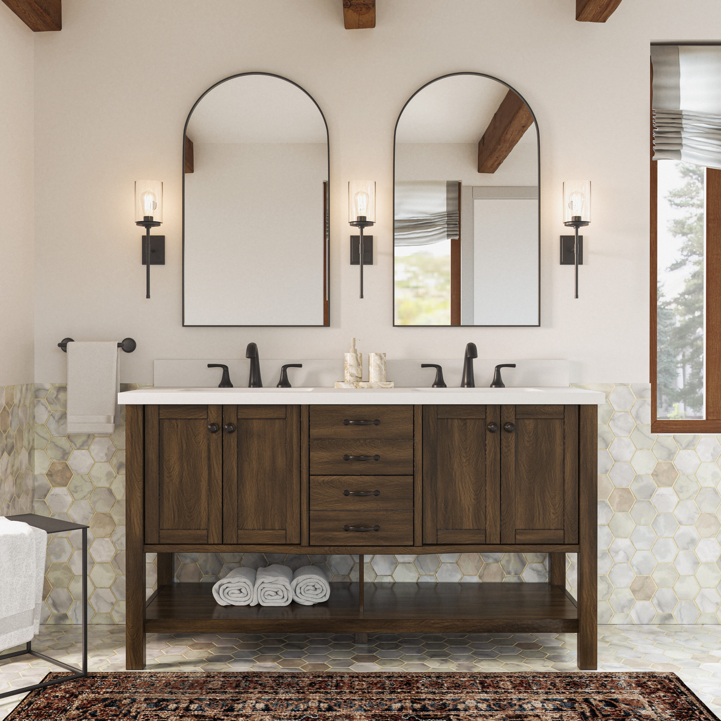 allen + roth WSL60RVE Bath-Vanity-Combo - View #8