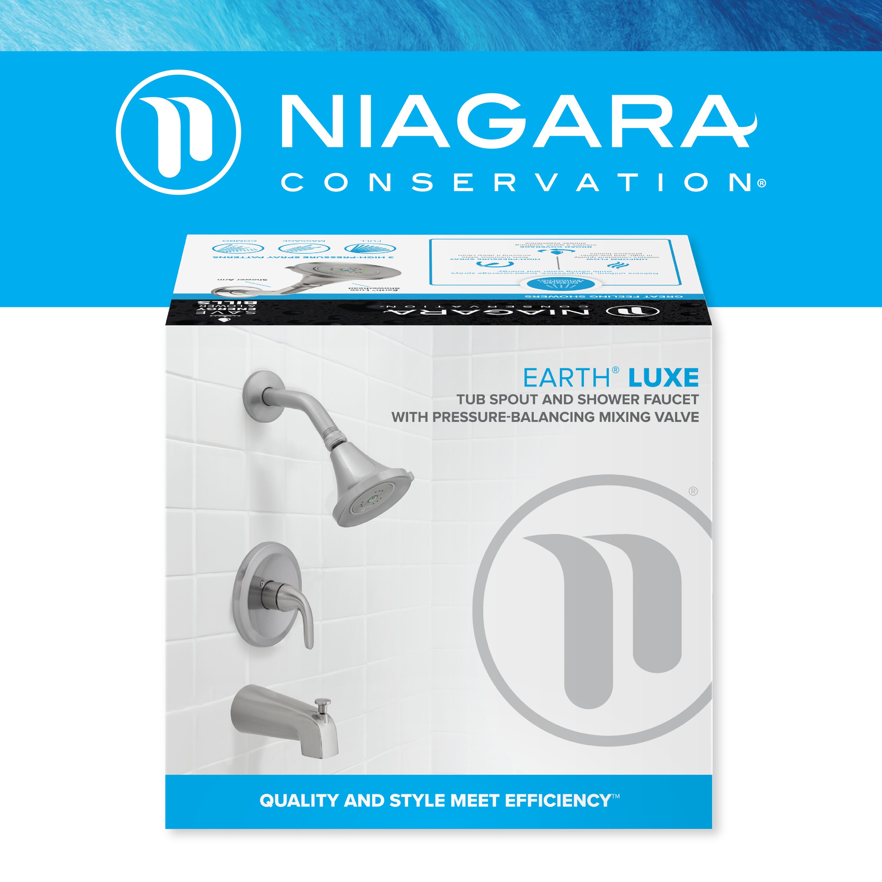 Niagara Conservation N-SLPB-TS15-BN-US Tub-Shower-Faucets - View #2