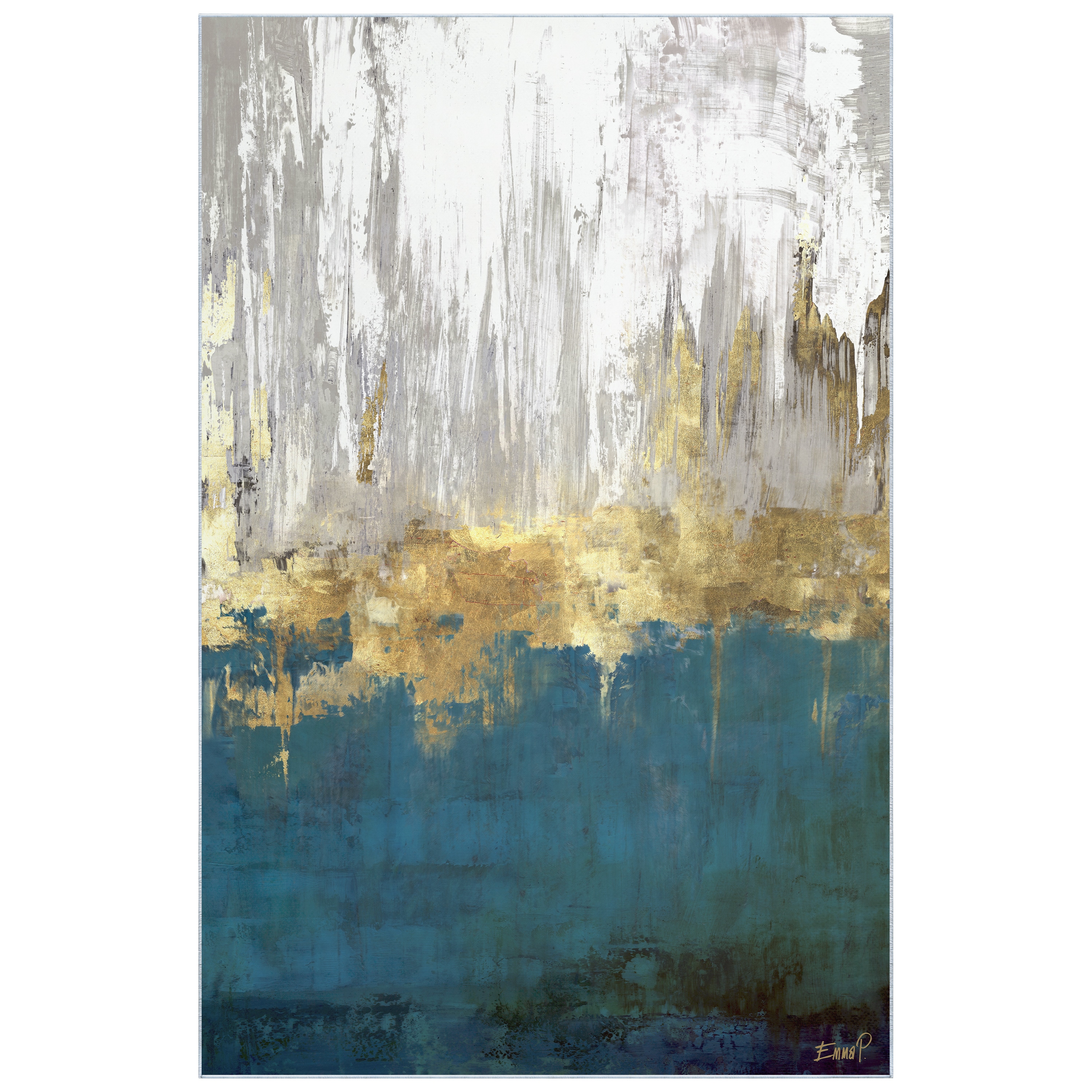 Empire Art Direct TDA-PI293-0508C2 5 x 8 (ft) Polyester Multi-Colored Rectangular Indoor Abstract Area rug