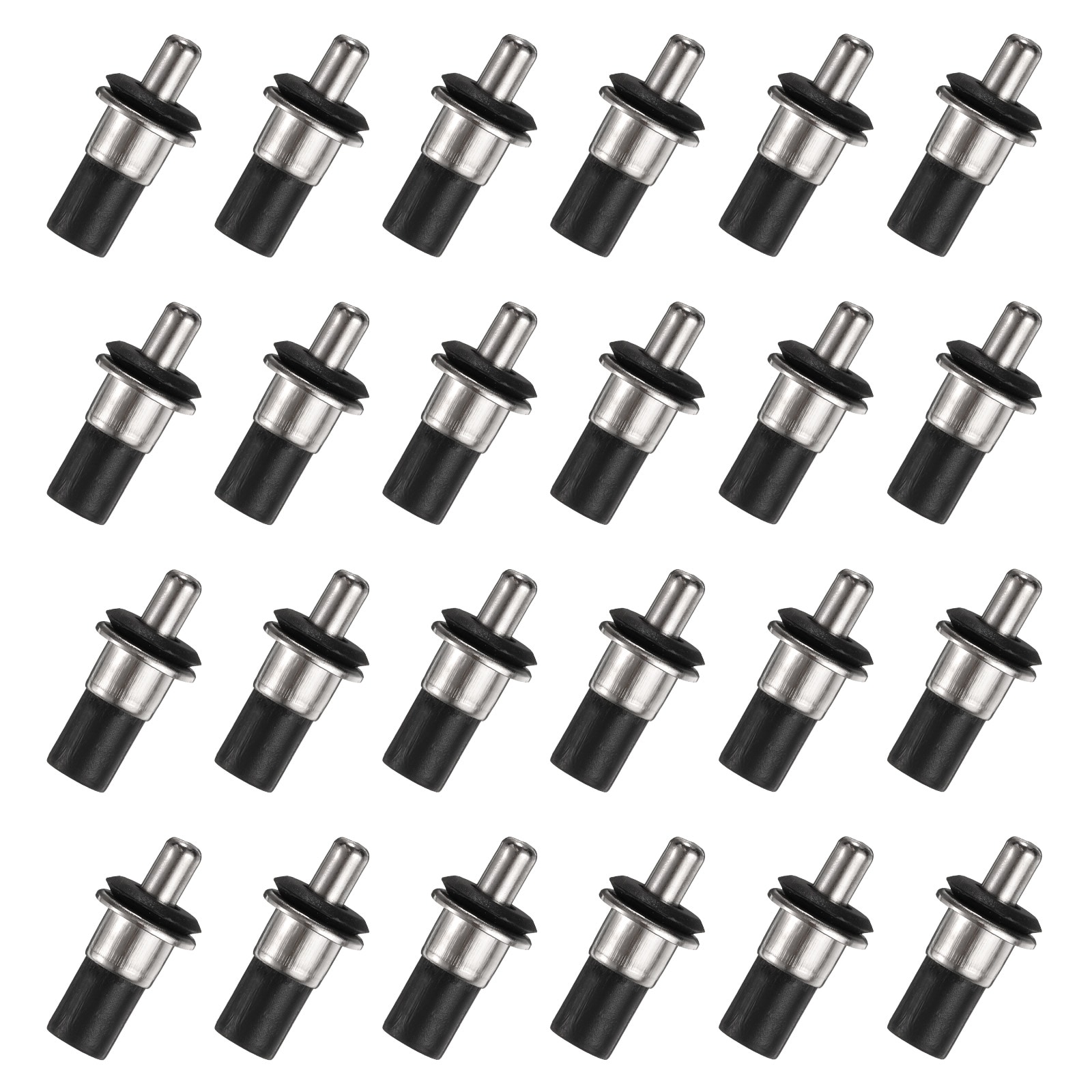 Unique Bargains 6.8mm Cabinet Door Repair Pins 36pcs Plastic Damper Replacement Pins Spring Axis Loaded Pins Furniture Door Panel Connector for Shutter Kitchen Cabinet Black #S25093001UX9476