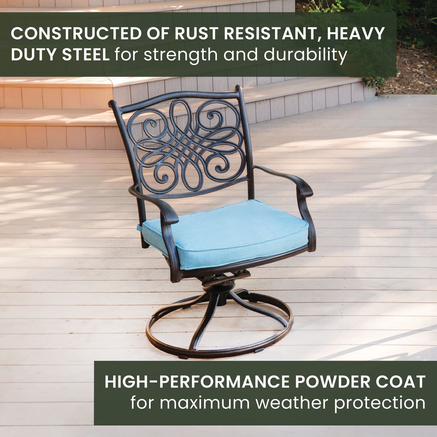 Hanover TRADDN11PCSW10-BLU Patio-Dining-Sets - View #5