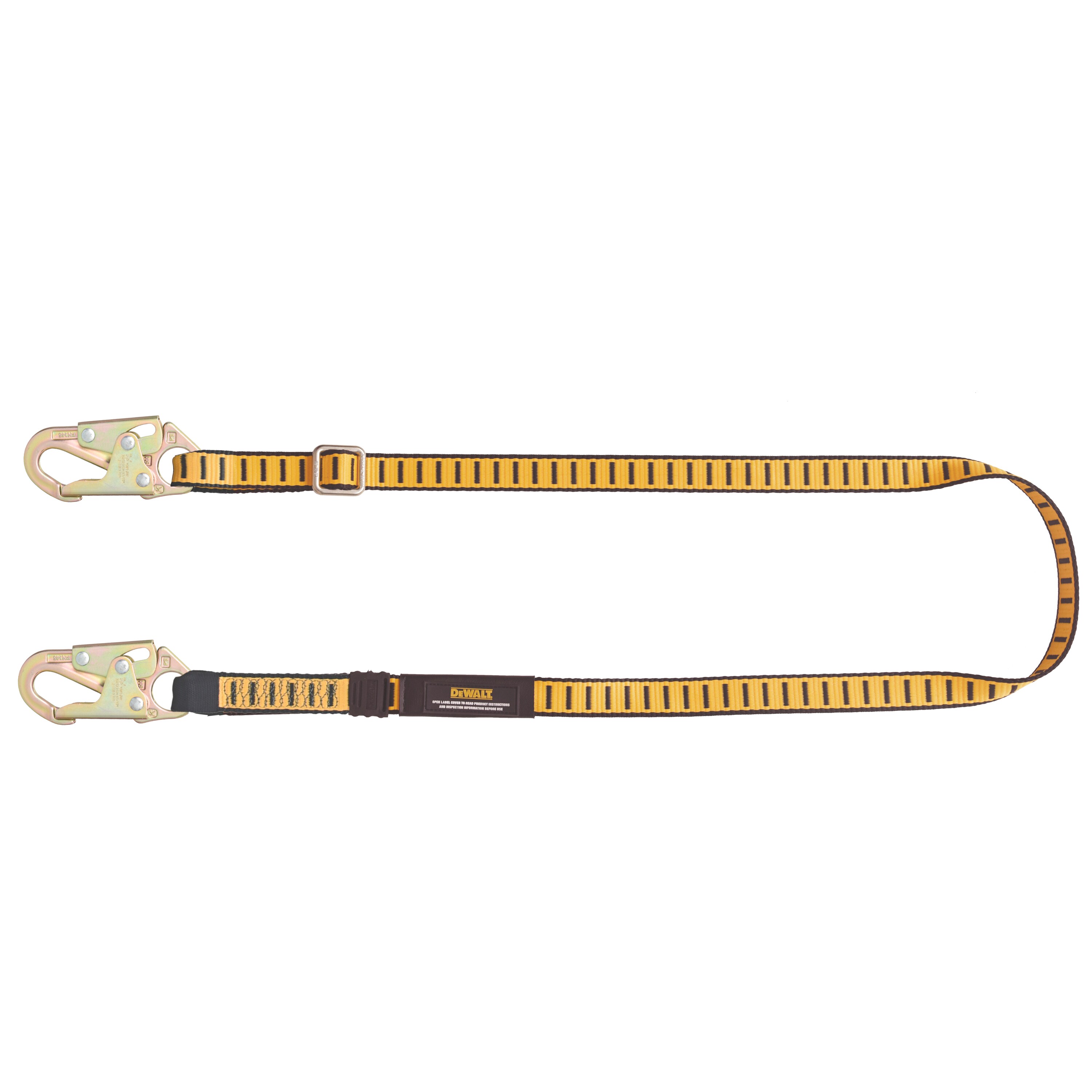 DEWALT Dewalt 6 Ft. Adjustable Work Positioning Lanyard with Steel Snap Hooks On Both Ends #DXFP614111