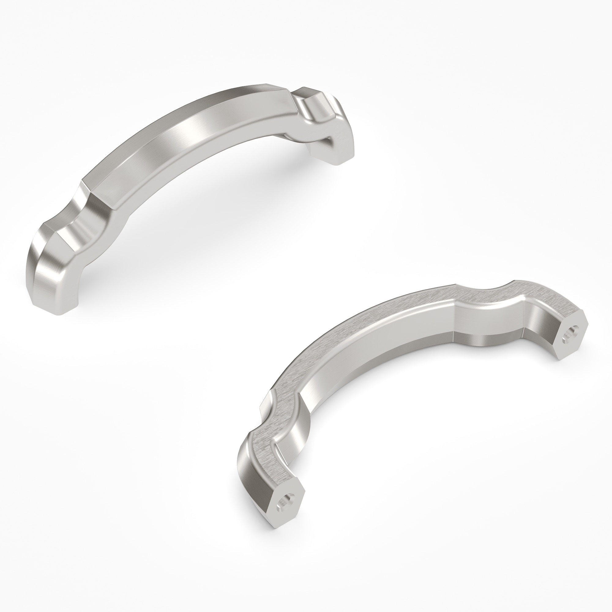 Hickory Hardware H077862SN Veranda 3-in , 76mm Center to Center Satin Nickel Arch Handle Drawer Pulls