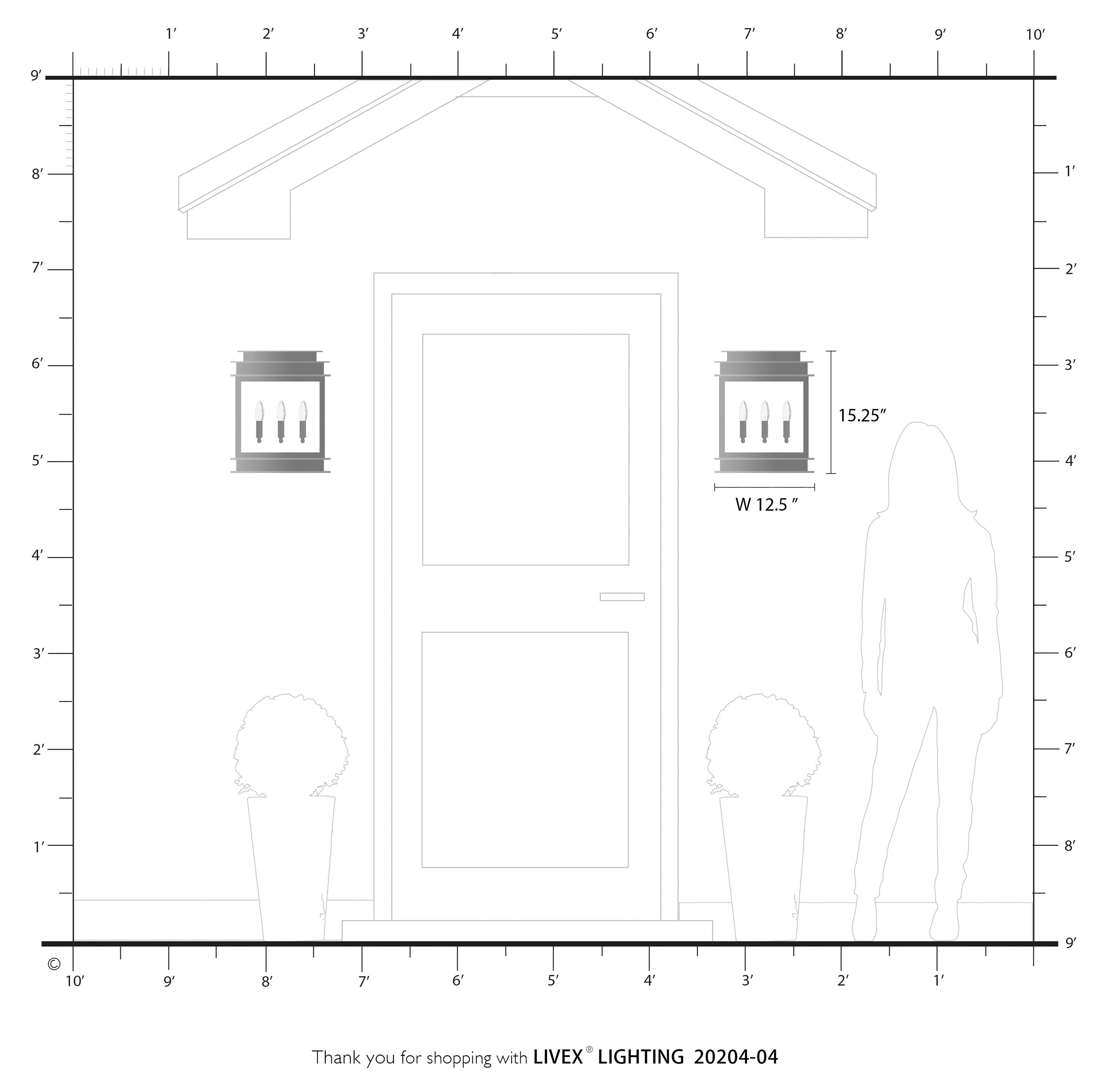 Livex Lighting 20204-04 Outdoor-Wall-Lighting - View #6