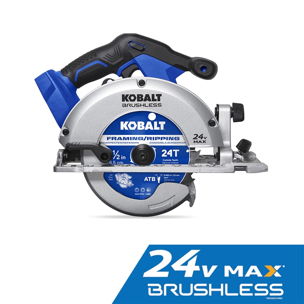 Kobalt 24-Volt max 24-volt Max 6-1/2-in Brushless Cordless Circular Saw (Bare  Tool)