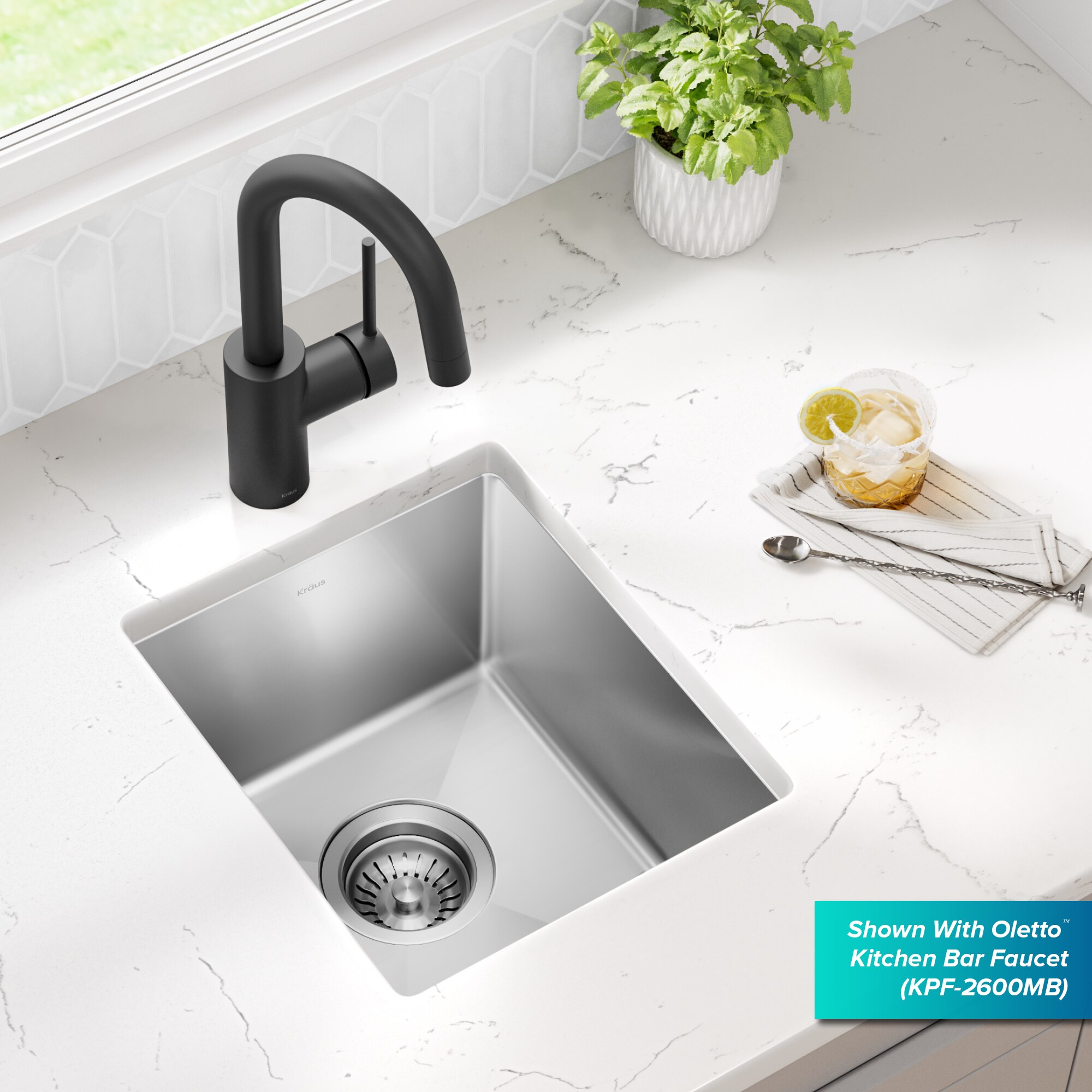 Kraus KHU101-13 Bar-Prep-Sinks - View #2