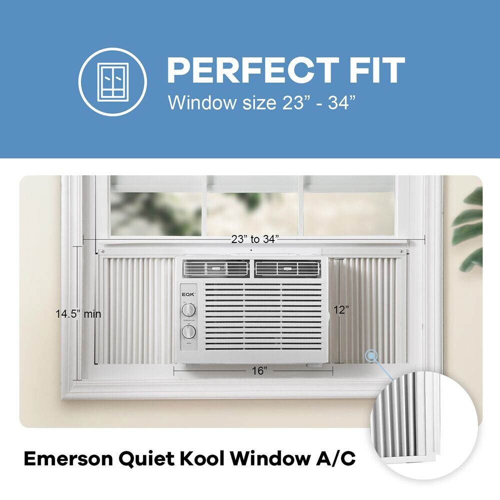 BLACK+DECKER 150-sq ft Window Air Conditioner (115-Volt; 5000-BTU