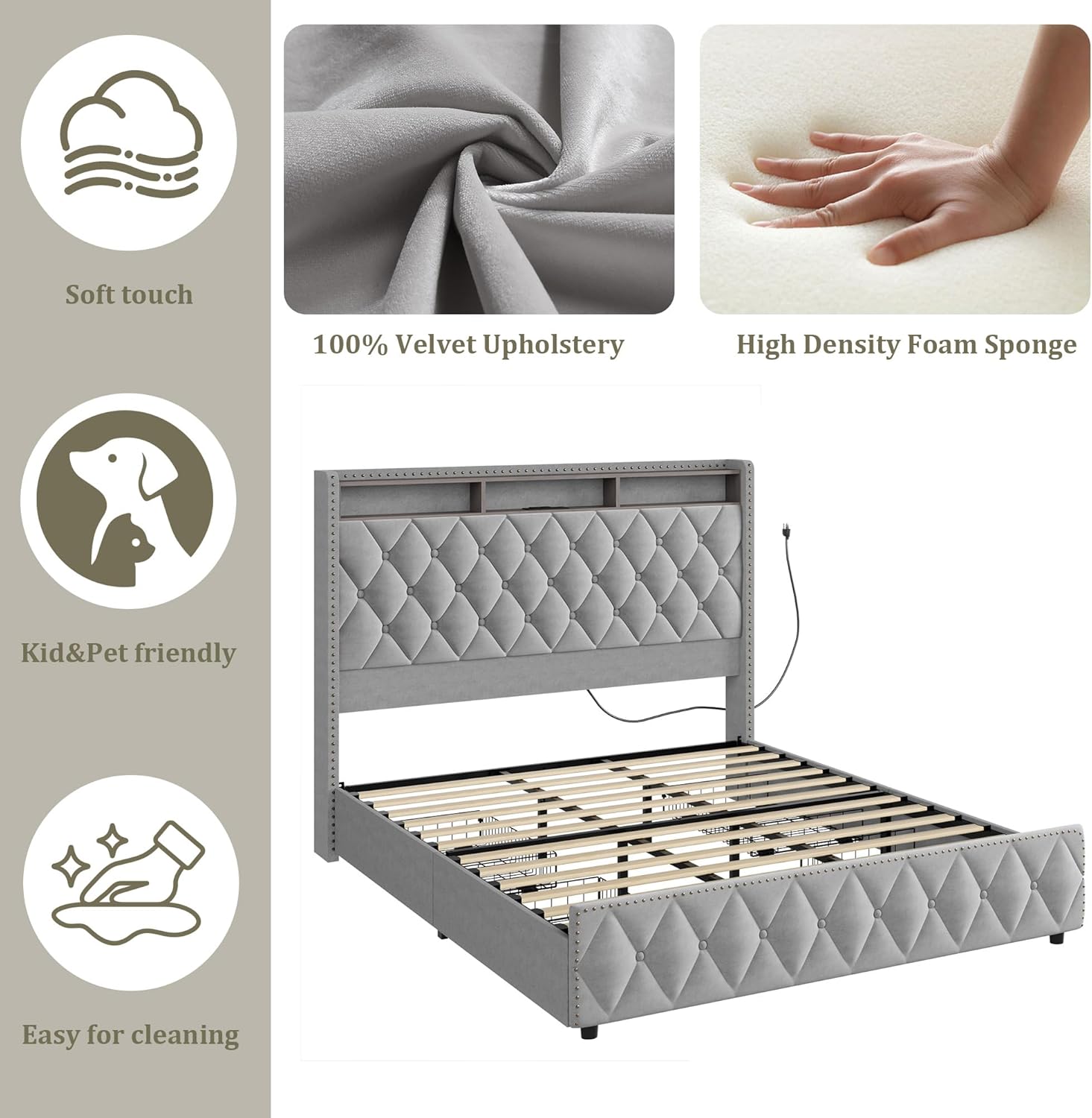 Qeetex LHF-BED-PHK-33E3C8YX beds - View #4