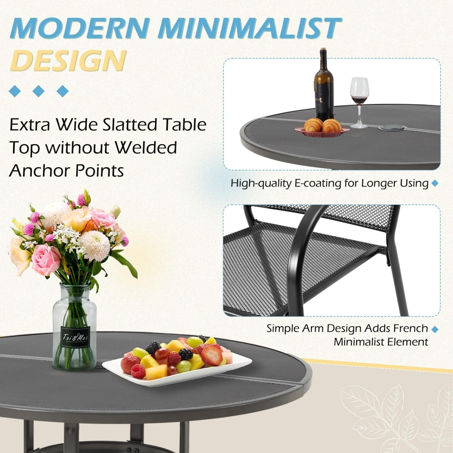 AECOJOY 19034GR-LS01 Patio-Dining-Sets - View #2