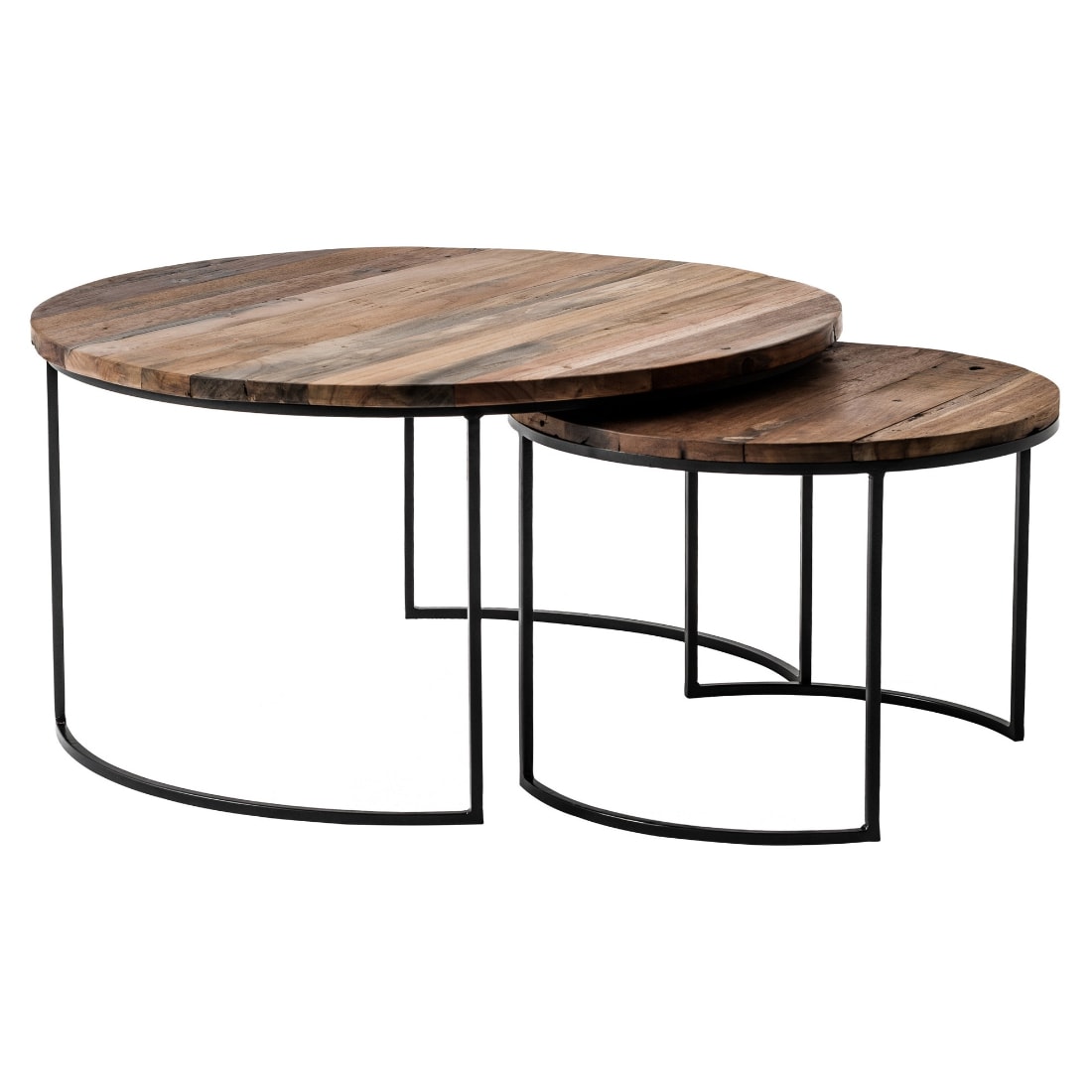 HomeRoots 4000397391 Natural Boat Wood Wood veneer Country Coffee Table