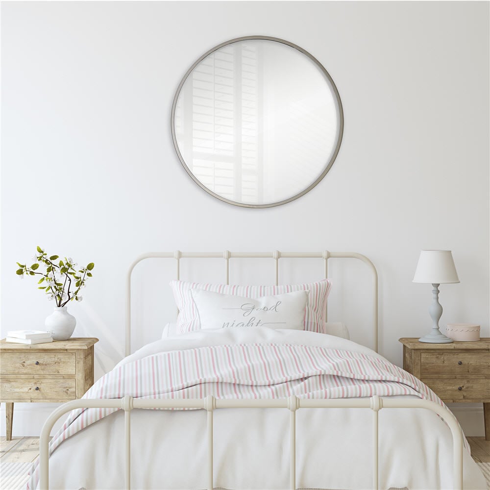 Buy Silver Contemporary Wire 91x91cm Wall Mirror from the Next UK online  shop