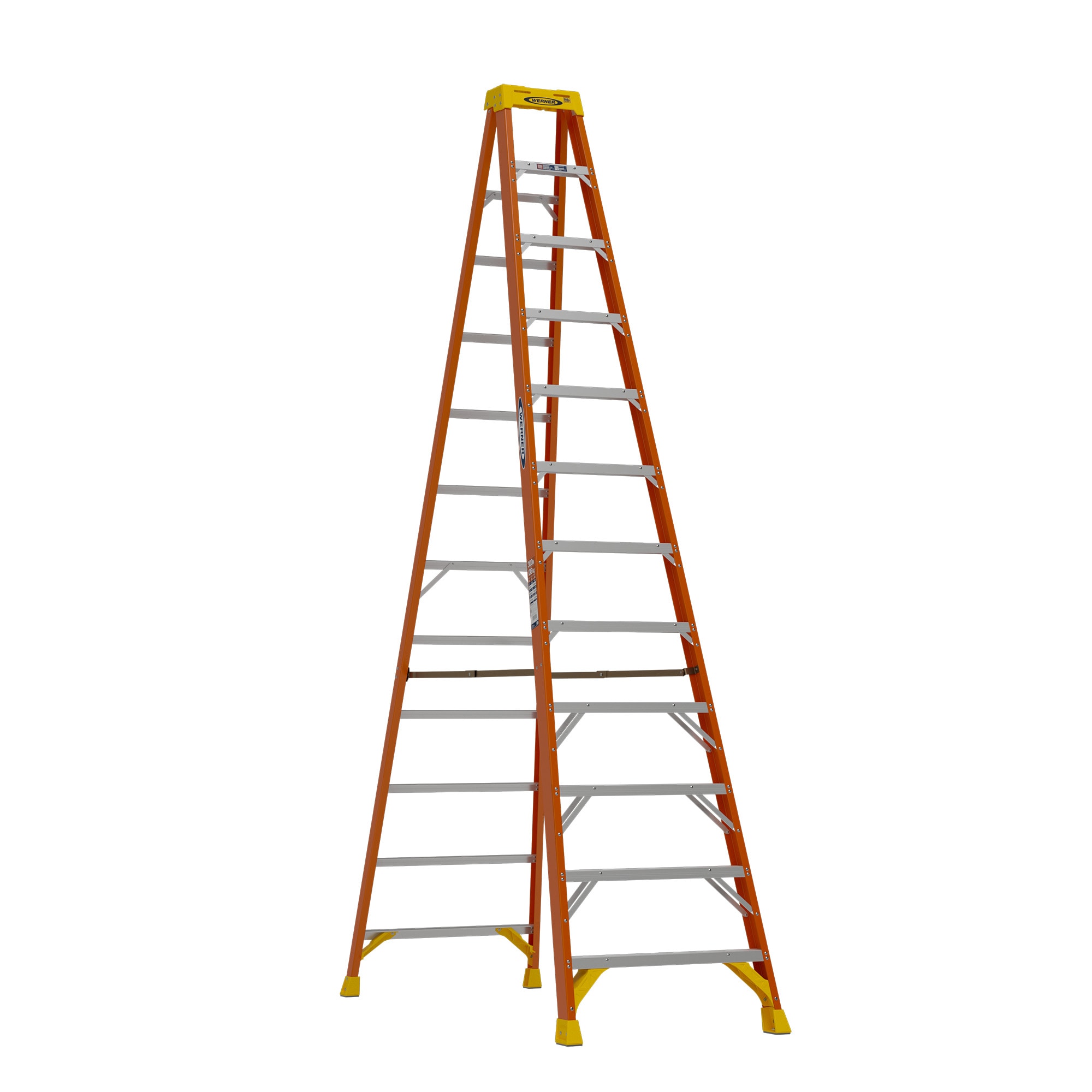 Werner NXT1A 12-ft Fiberglass Type 1A-300-lb Load Capacity Step Ladder NXT1A12 Sansujyuku sansujyuku.com