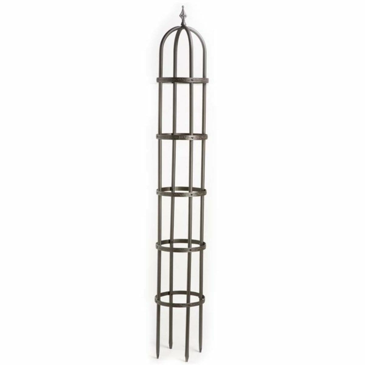 Evergreen 52704 BRZ 14-Inches W x 96.6-Inches H Copper Steel Traditional Garden Trellis For Climbing Plants For Cucumbers For Roses For Tomatoes