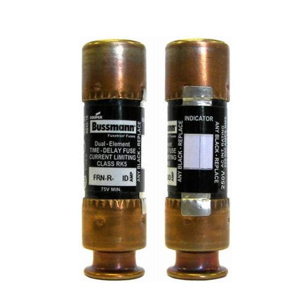 Bussmann Cooper BP/FRN-R-30ID 250-volt Current Limiting Class RK5 Fuse with Fusetron Dual Element and Time Delay 2 Pack #BPFRN-R-30ID-7727