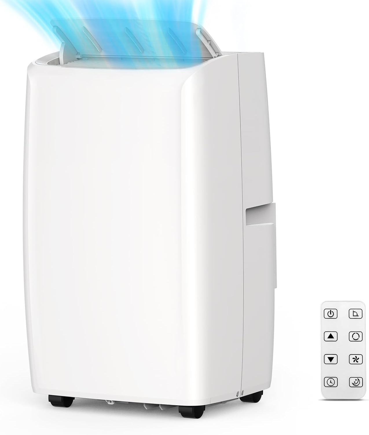 Garvee PHO-10I3M63J 9300 BTU DOE 115-Volt White Vented Portable Air Conditioner Remote Control Included 750-sq ft -Cooling