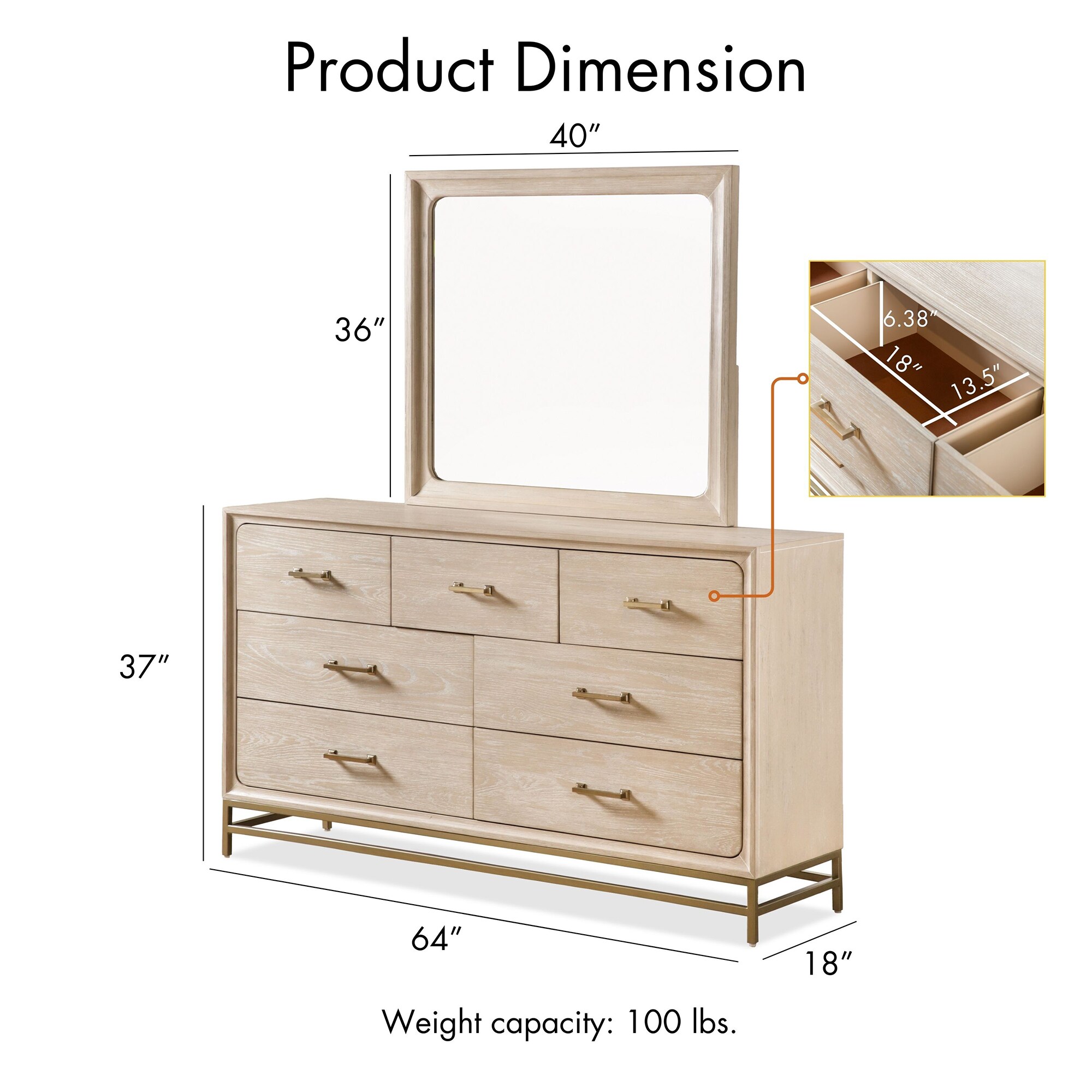 Furniture of America IDF-7369AK-DM dressers - View #3