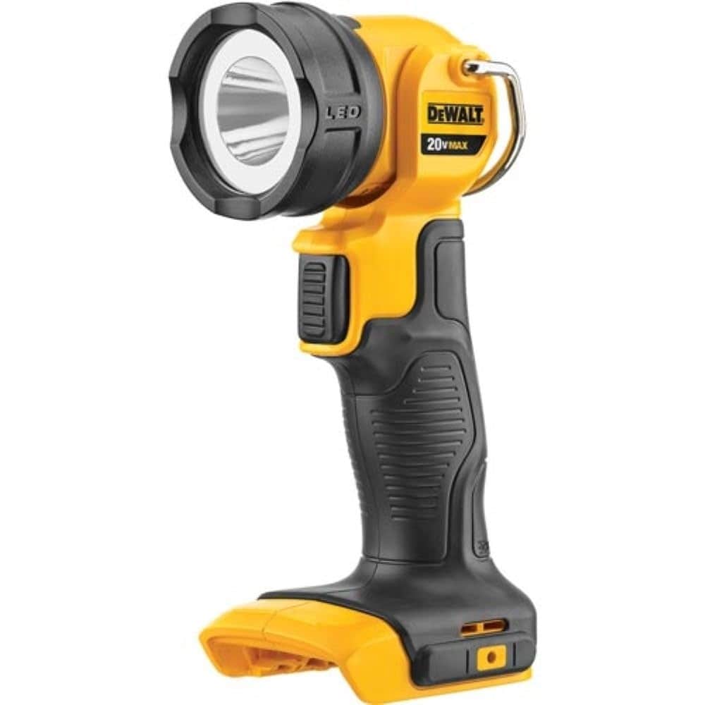 Etokfoks  20 Volt 110 Lumen LED Work Light Flashlight Rotates 120 Degrees Hook for Hands Free Use Low Heat Output 1 Piece