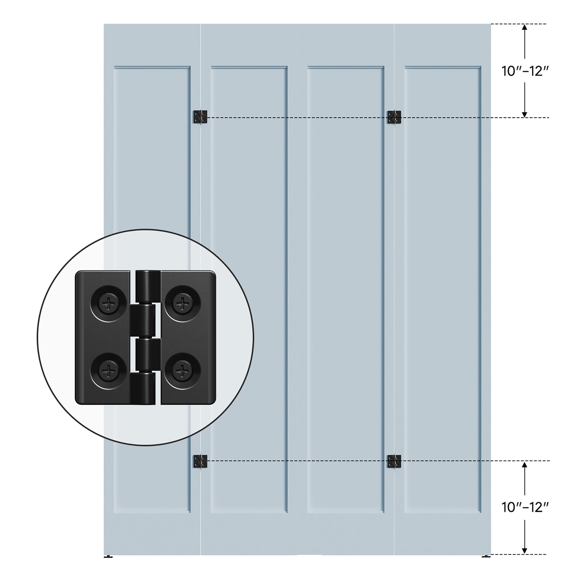 Clihome HL-U2030105200 Barn-Door-Roller-Kits - View #5