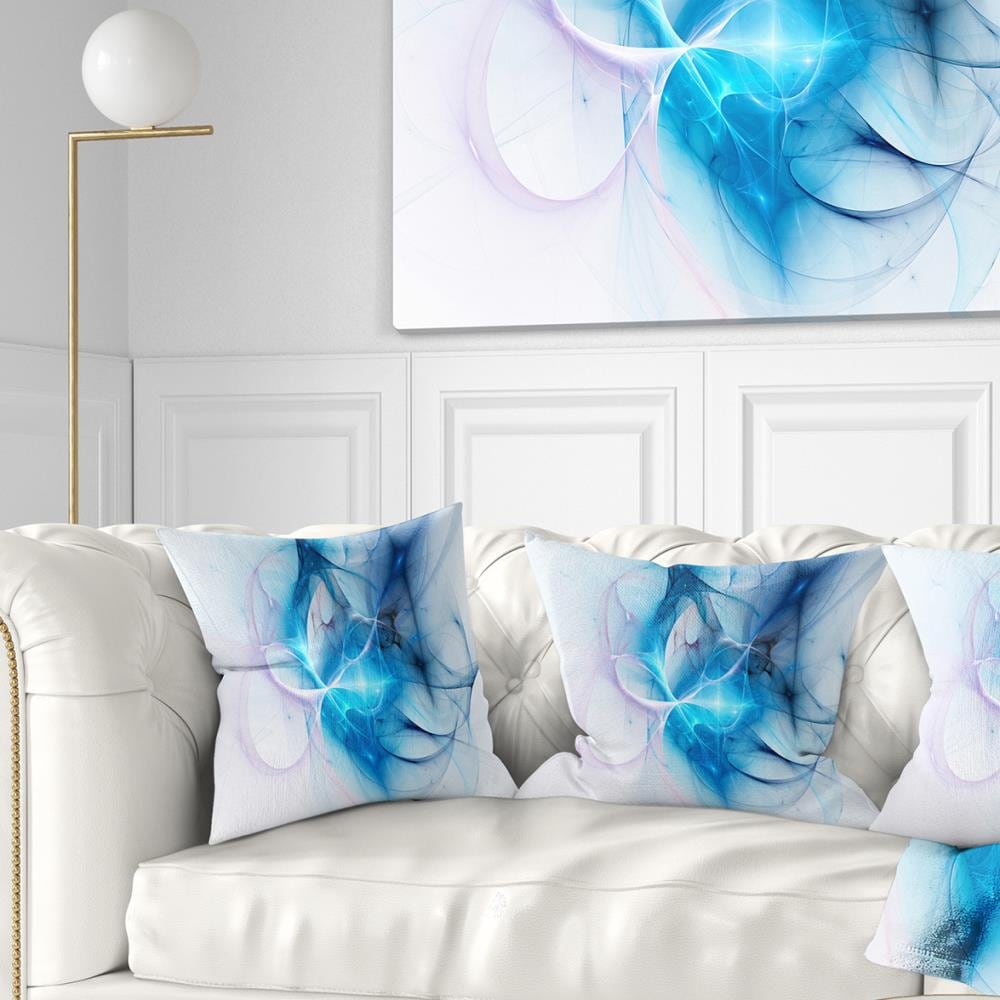 Designart CU7741-16-16 16-in x 16-in Blue Indoor Decorative Pillow