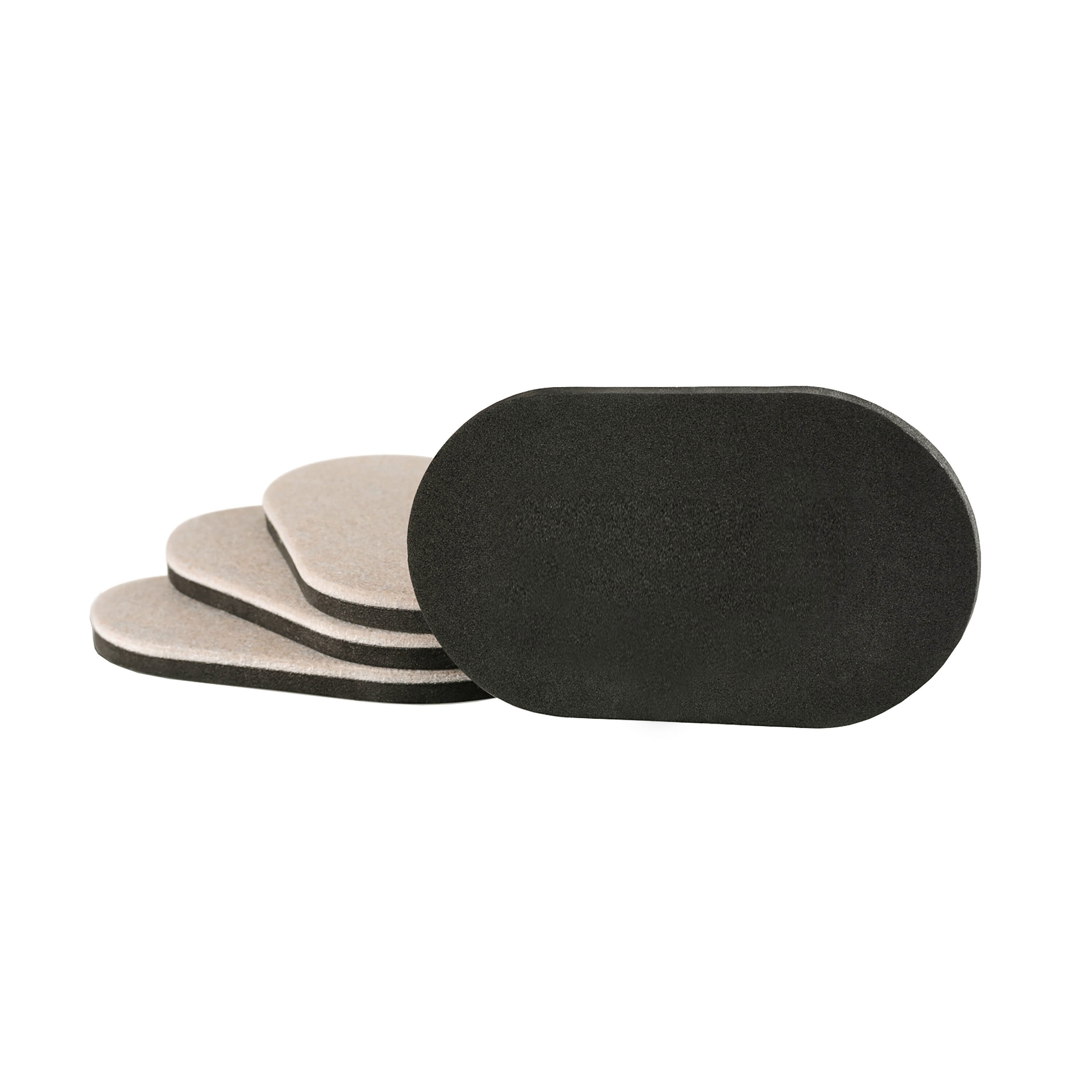 RELIABILT 4705124RB 4-Pack 6-in Oval Felt Hard Surface Furniture Slider