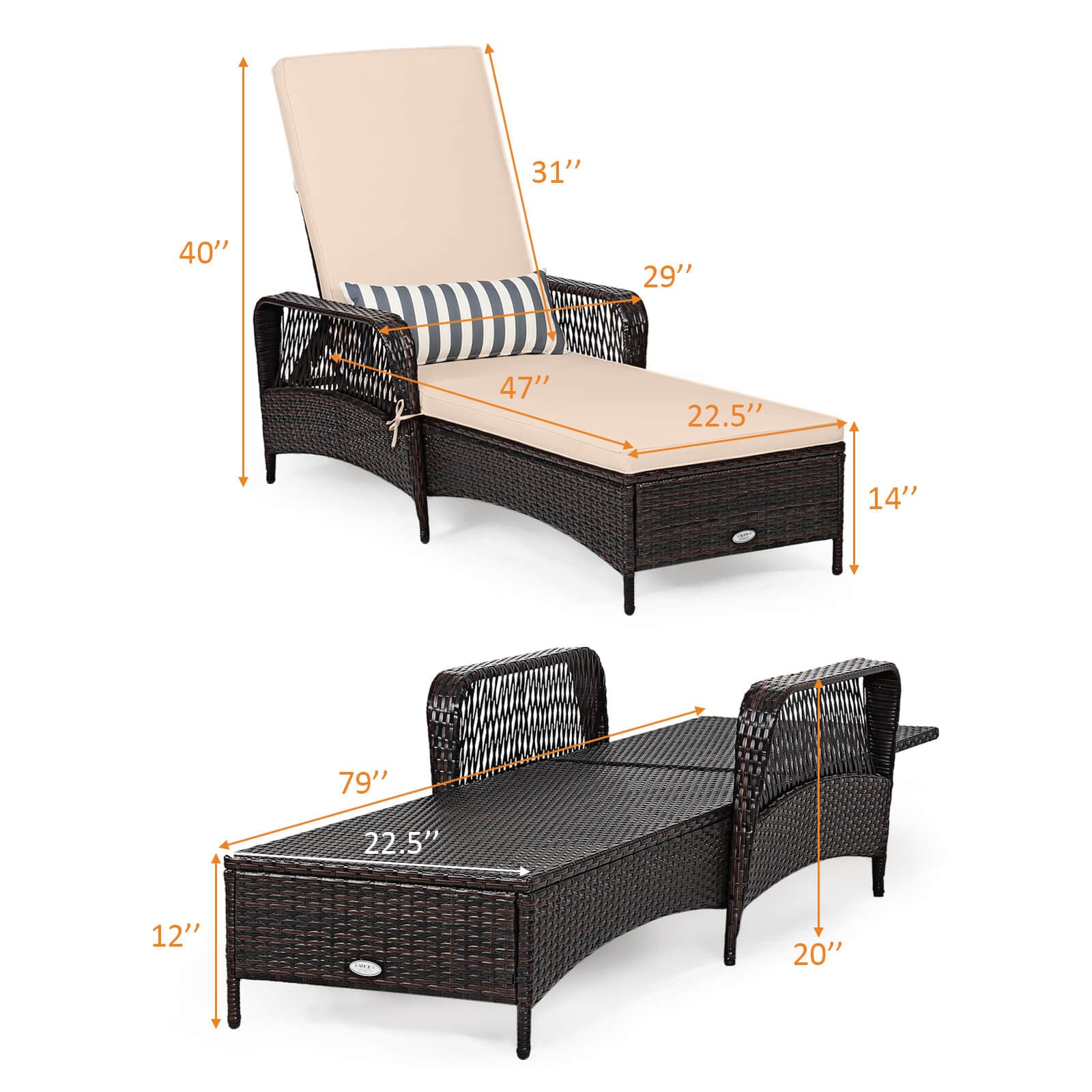 Costway CSHY005862 Patio-Chairs - View #3