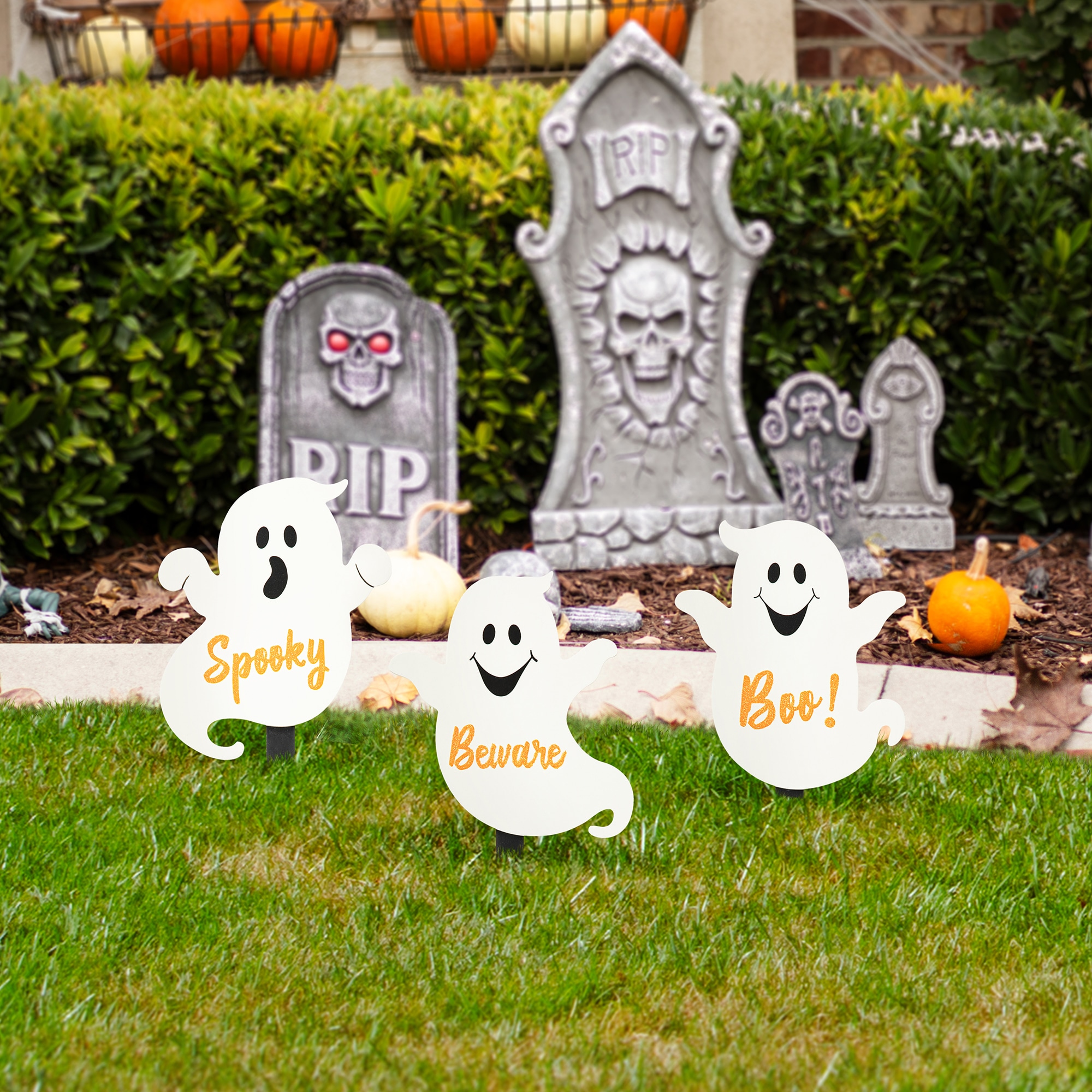 Glitzhome 2030200009 Outdoor-Halloween-Decor - View #2