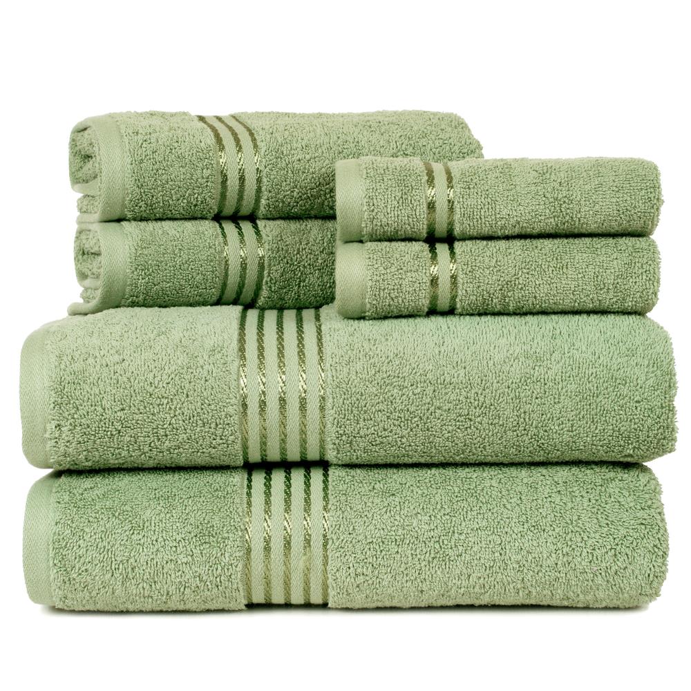 Hastings Home 6-Piece Chocolate Cotton Bath Towel Set (Bath Towels) in the Bathroom  Towels department at