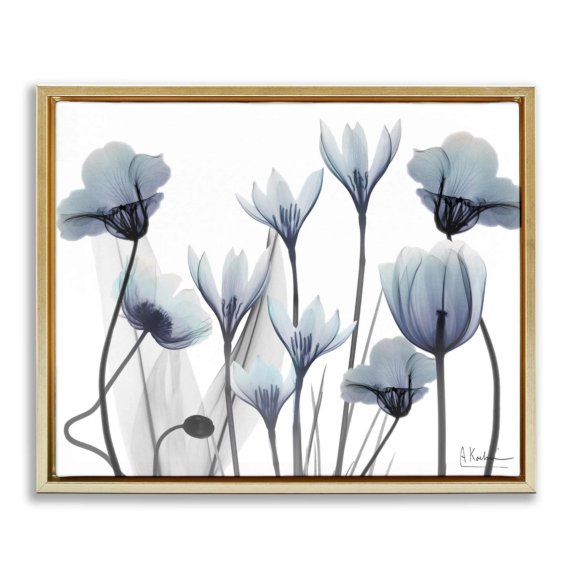 Stupell Industries BS-017-FFG-24X30 Delicate Mixed Chic Blooms Floating Frame design by Albert Koetsier