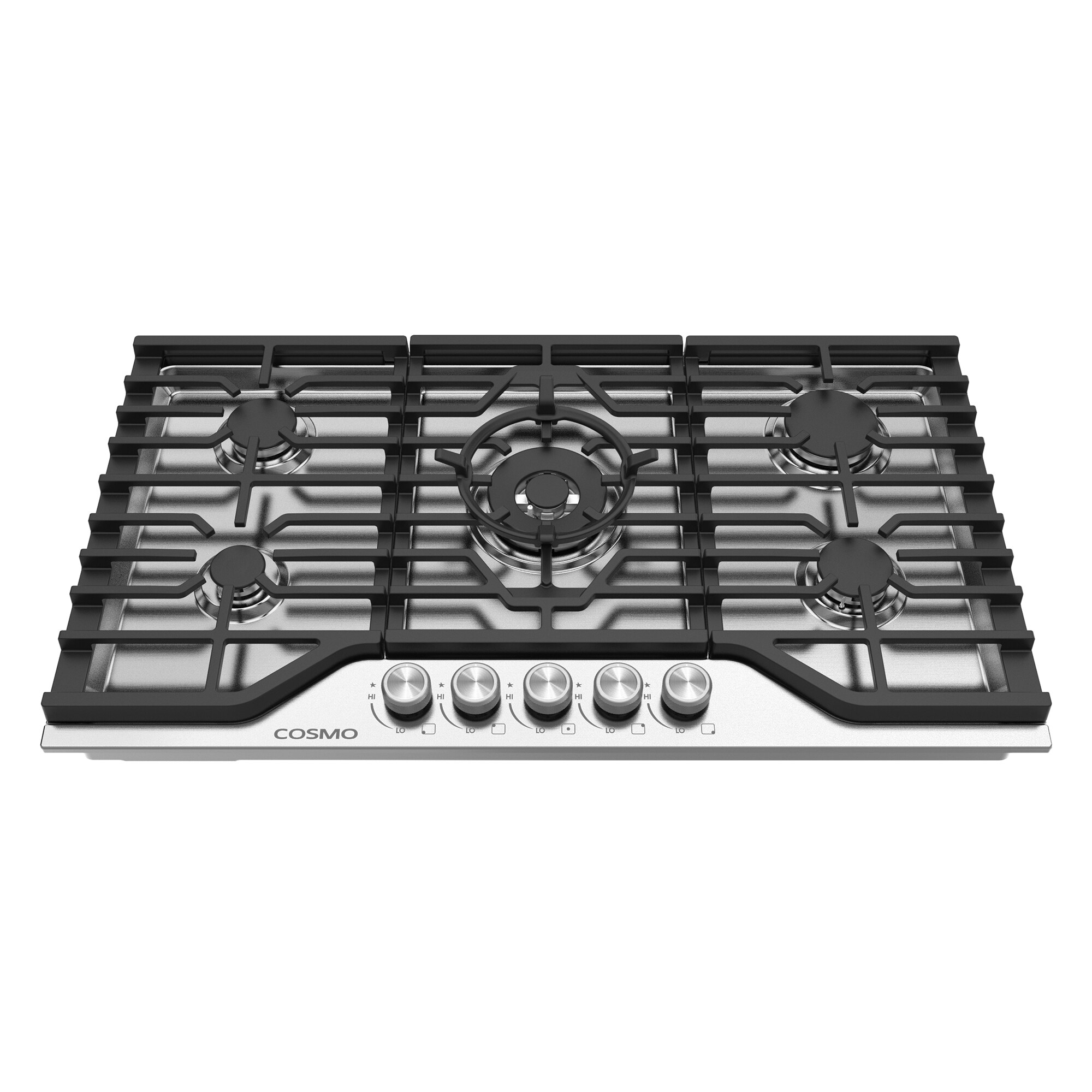 Cosmo 36-in 5 burners Stainless steel Gas Cooktop in the Gas