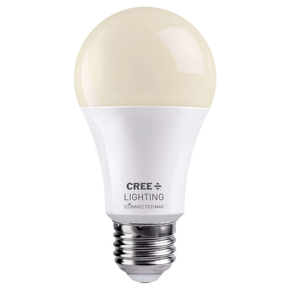 Cree Lighting Connected Max 60-Watt EQ A19 Soft White Base (e-26) Dimmable LED Light Bulb at