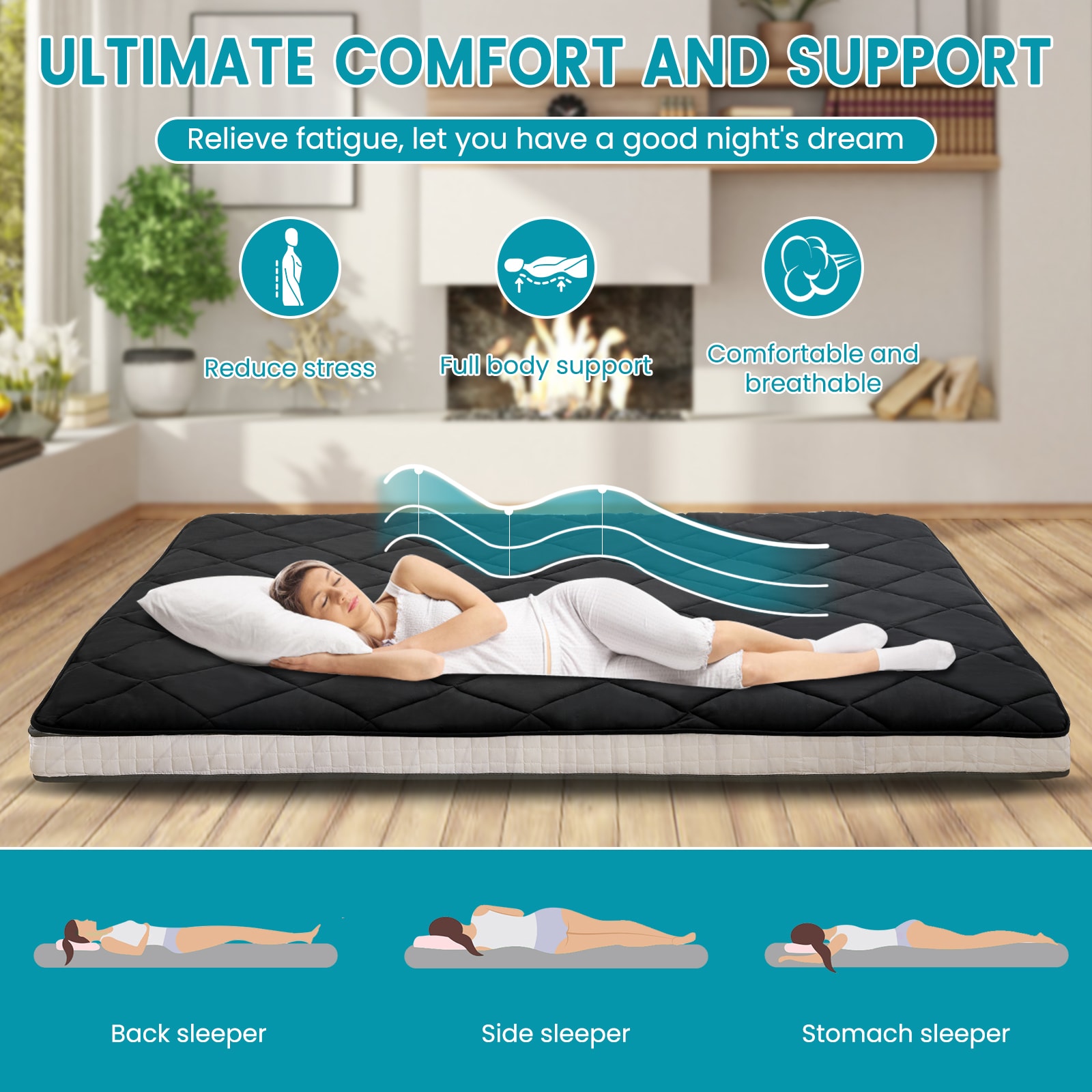Esazn I1327138-BK-TWPLUS Mattresses-Boxsprings - View #3