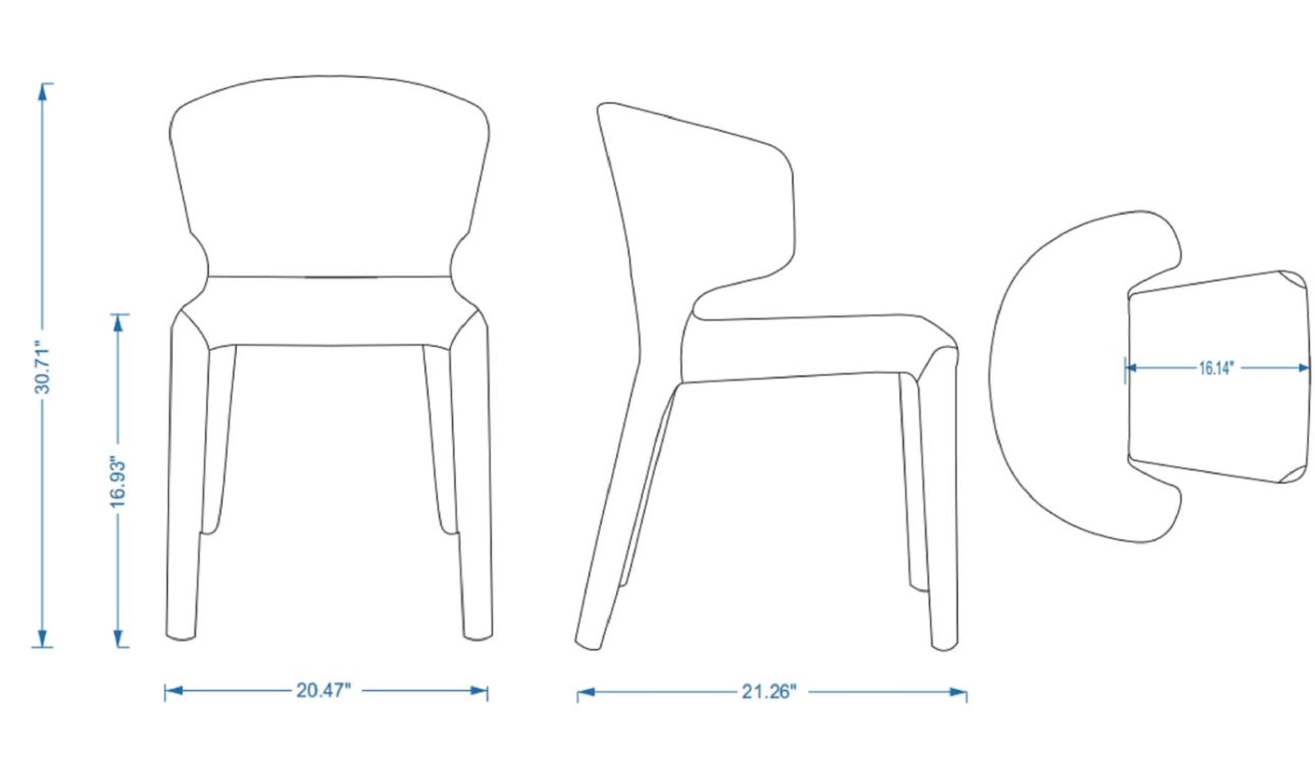 Manhattan Comfort DC031-WGY Dining-Chairs - View #3