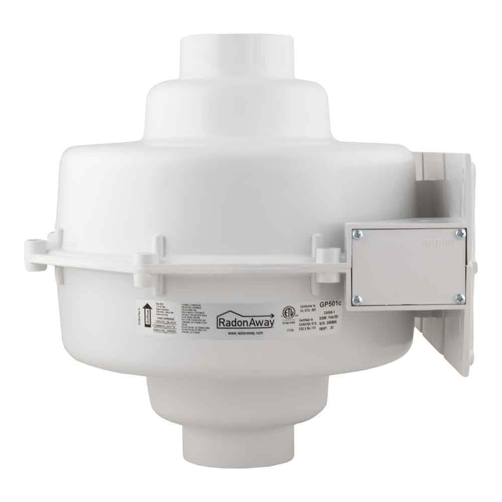 RadonAway RP145 Radon Mitigation Fan Sub Slab Quiet Energy Efficient 3 in Ducts 