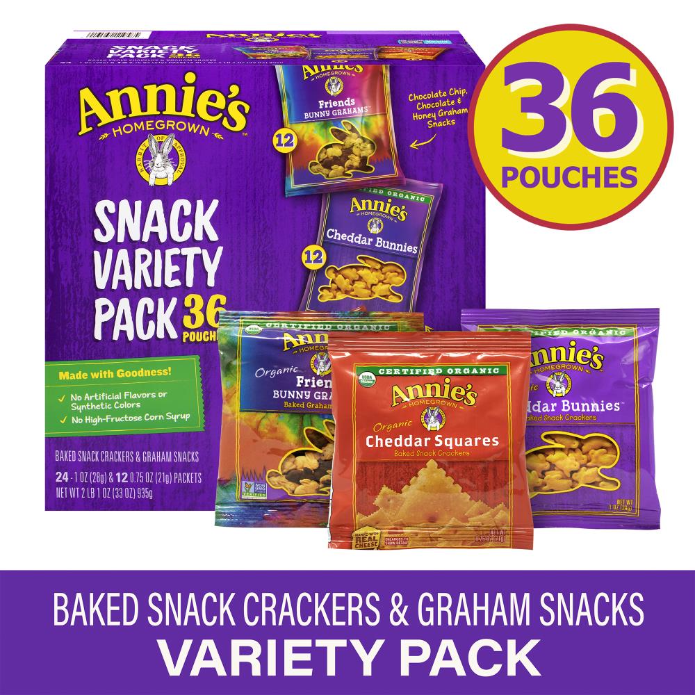 Annie's Homegrown Bunny Graham Friends 1oz - Snack Pack 48 count – Healthy  Snack Solutions