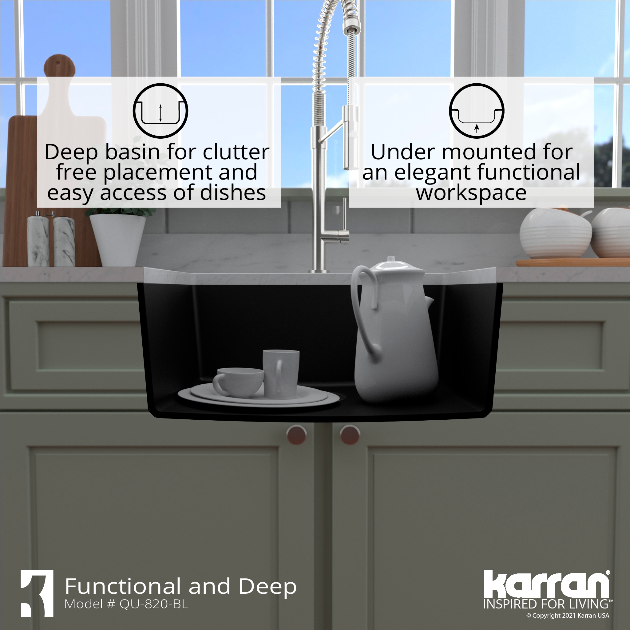 Karran QU-820-BL Kitchen-Sinks - View #8