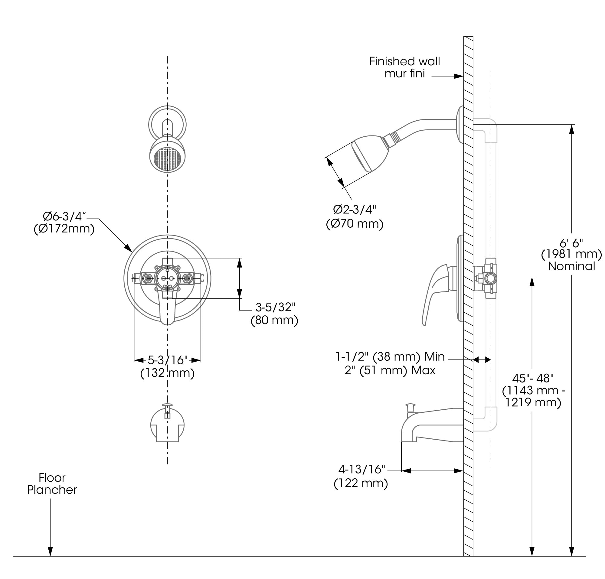 Belanger EBY90CCP Tub-Shower-Faucets - View #4