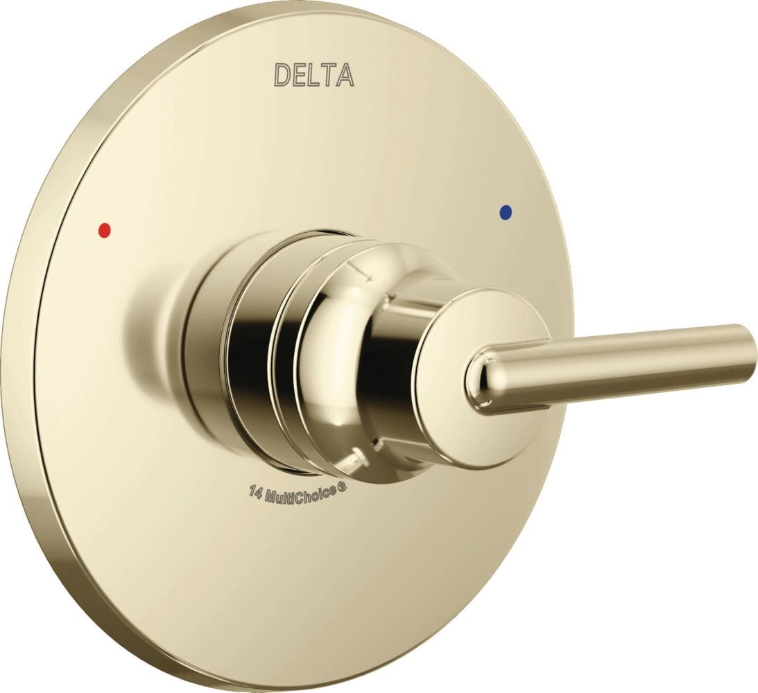 Delta T14059-PN Trinsic Polished Nickel 4.5-in Universal Bathtub/Shower Pressure balance trim 6.4-in -ID