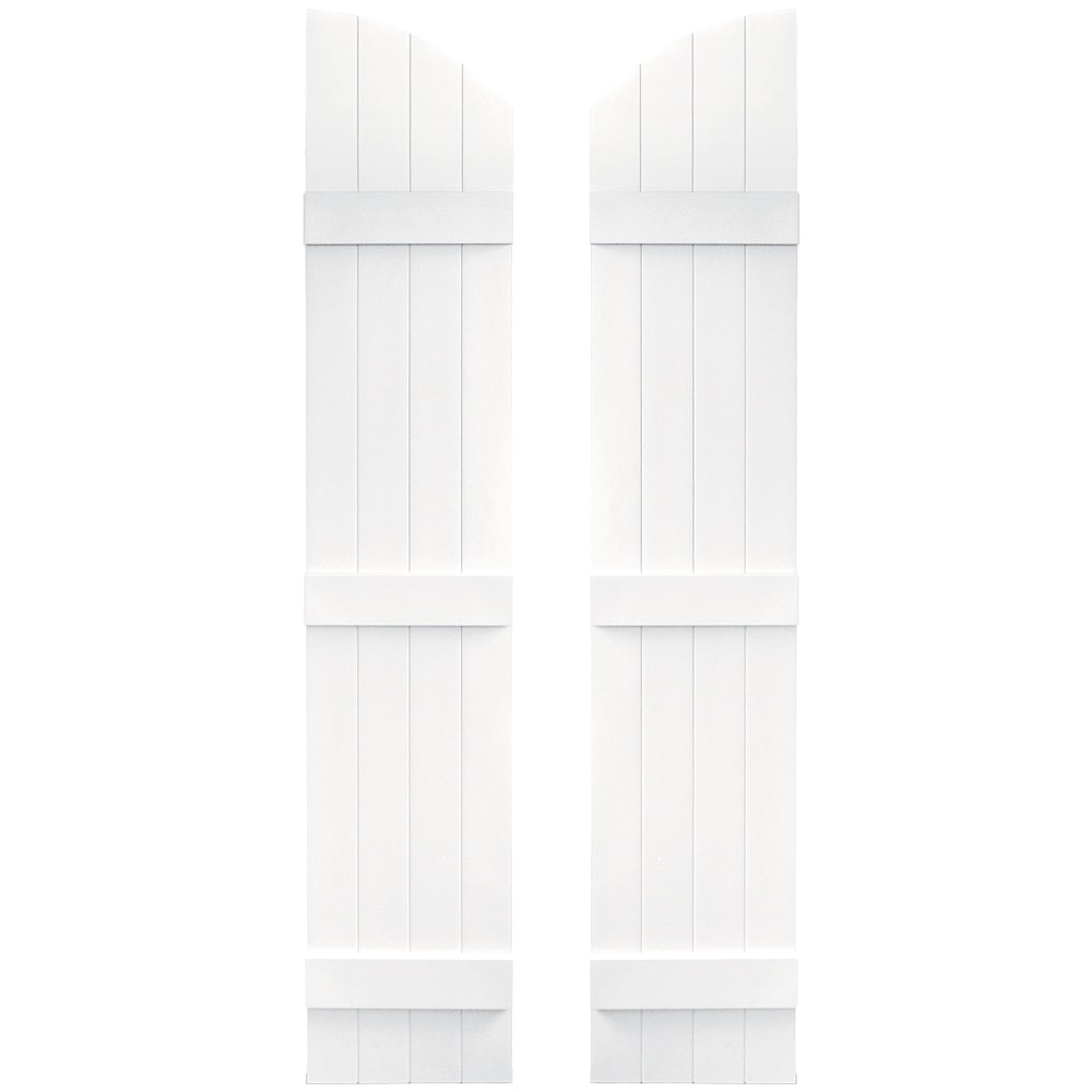 Vantage V5931465001 13.875-in W x 65-in H White Board and batten Exterior Shutters ( 1 -Pack )