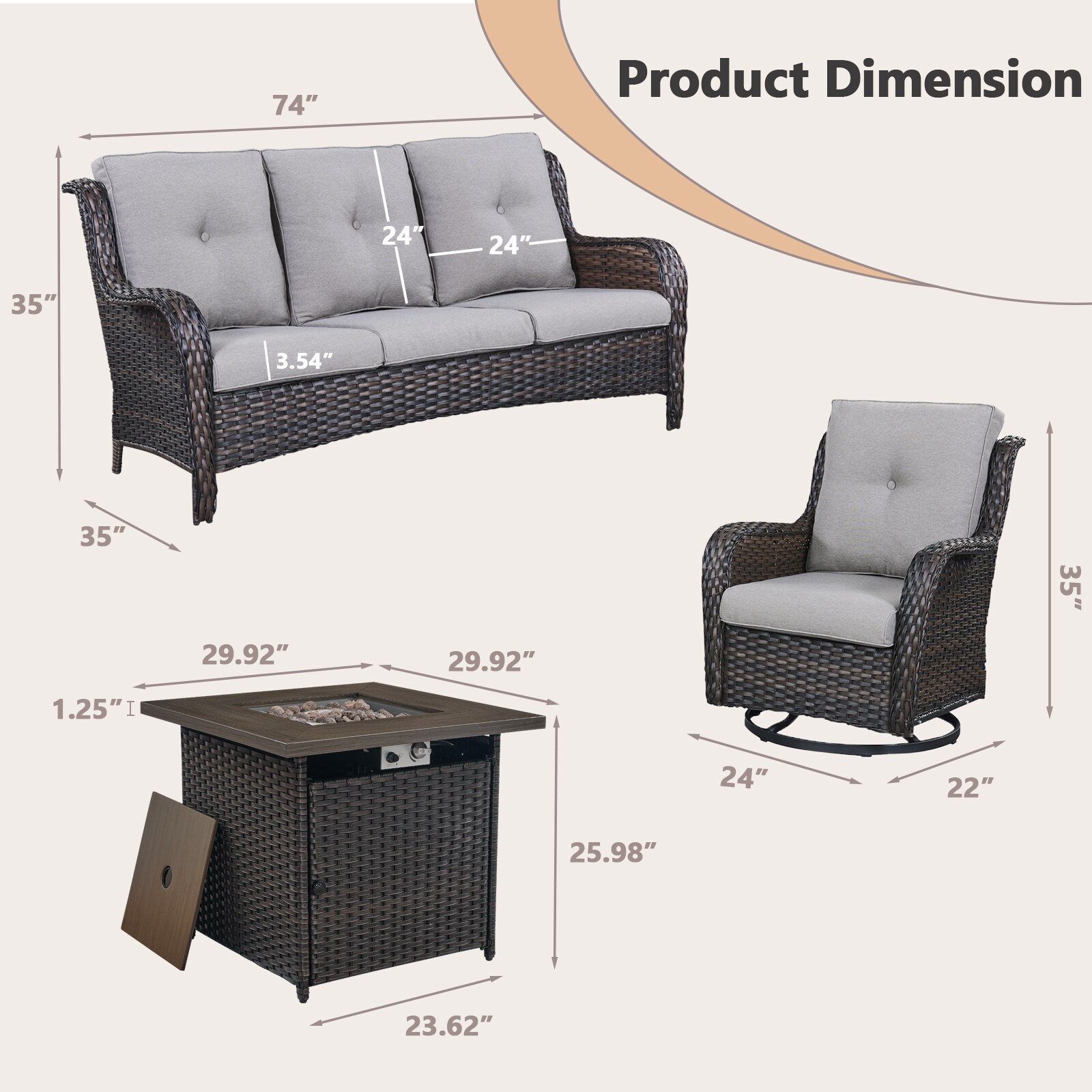 Rilyson FS013023098-3 Patio-Conversation-Sets - View #9
