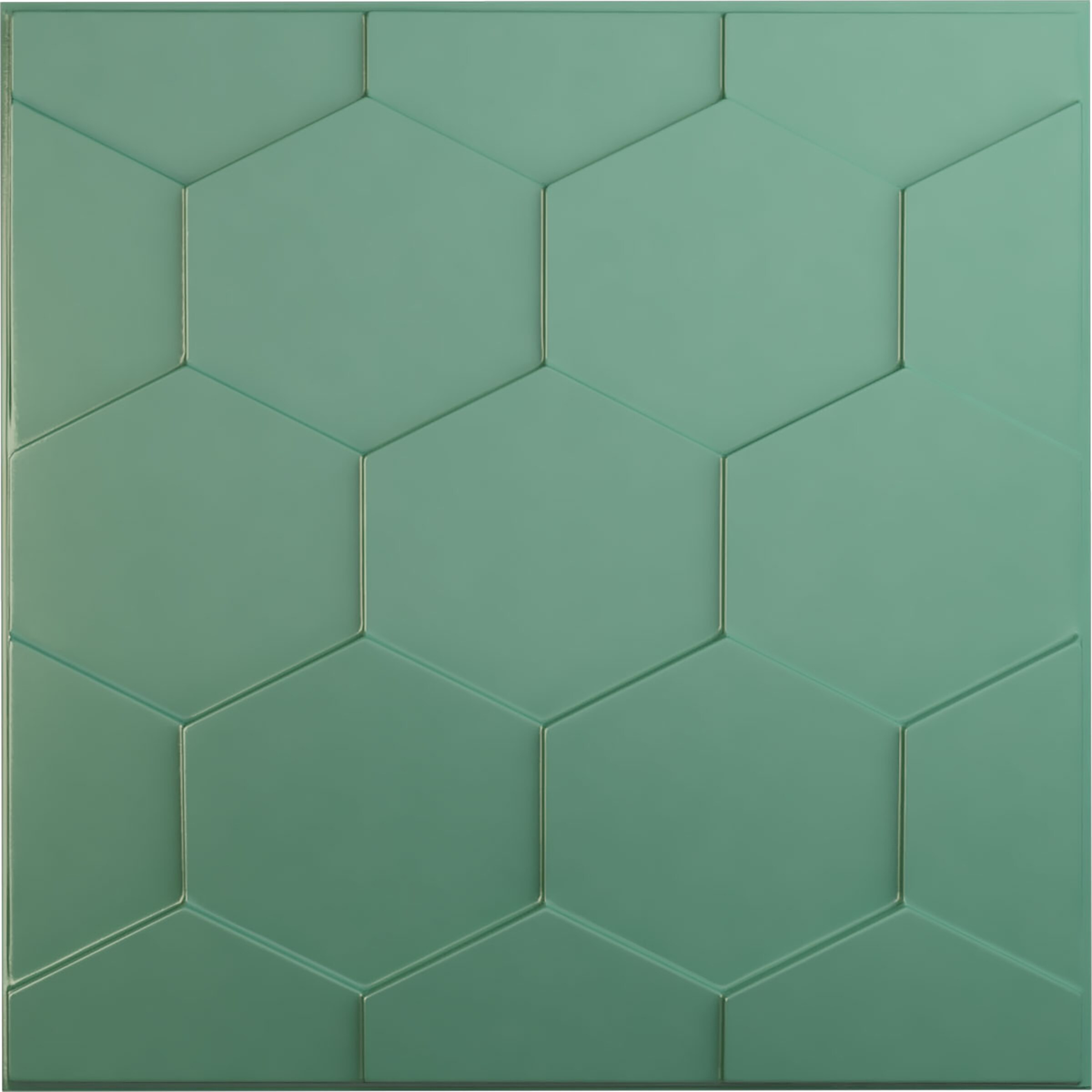 Ekena Millwork WP20X20HBFSM 19-5/8-in x 19-5/8-in Embossed Paintable/Stainable Green PVC Abstract Wall Panel ( 2.67-sq ft )