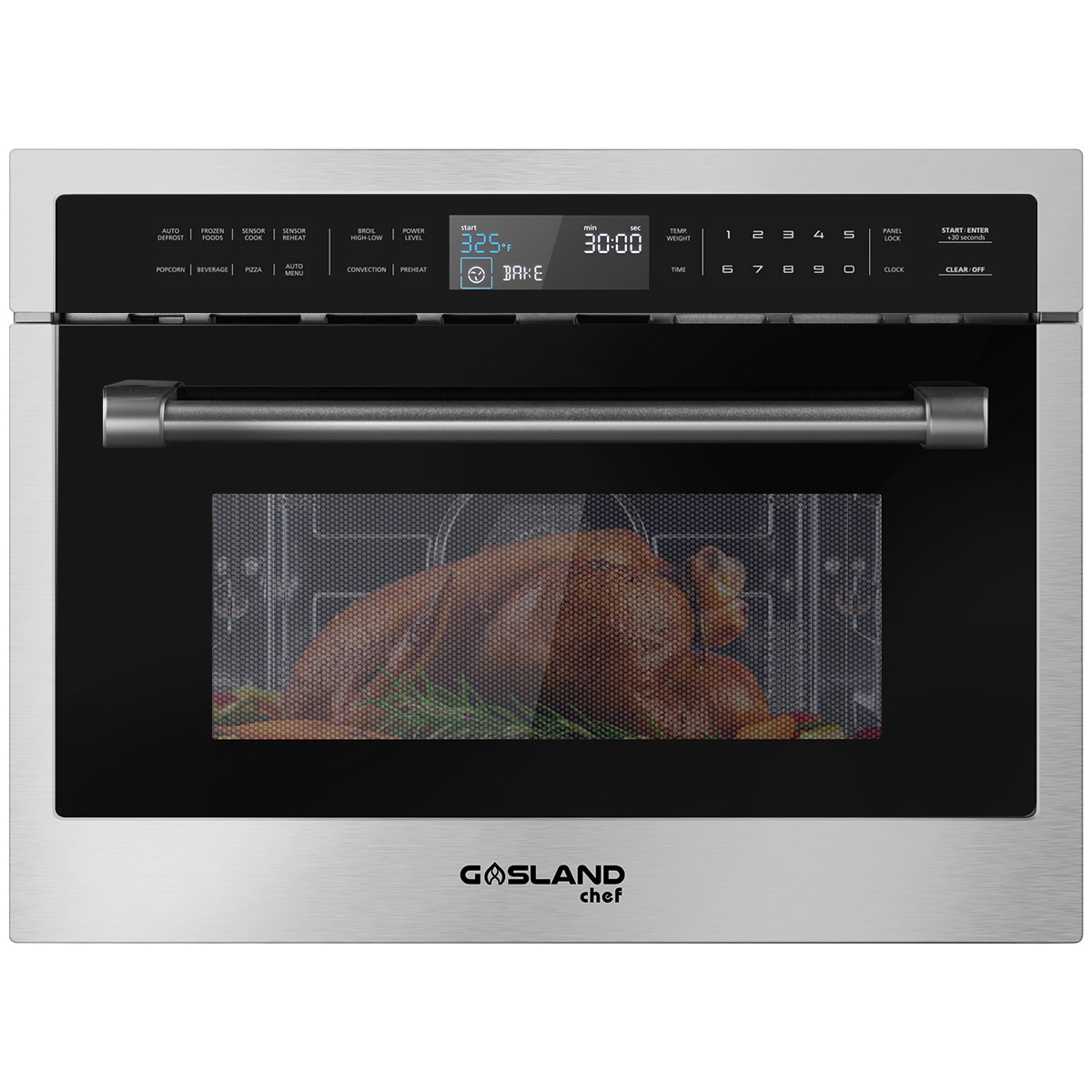 Bosch 500 Series 30 in. 1.6 cu.ft Built-In Microwave with 10 Power Levels &  Sensor Cooking Controls - Stainless Steel