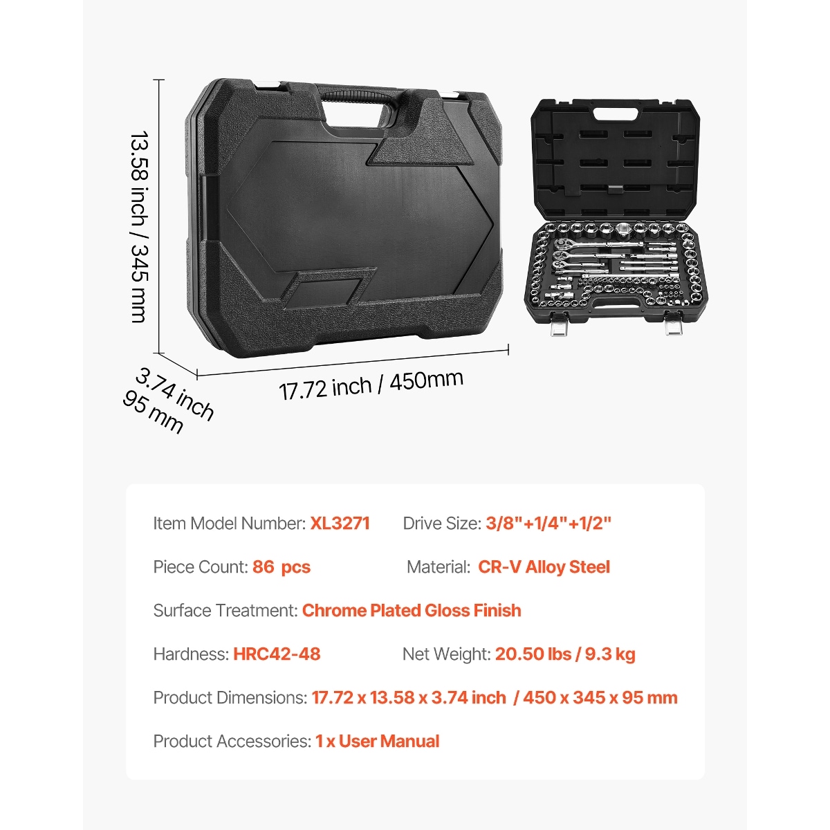 Tooliom T3342P462580 Socket-Sets - View #2