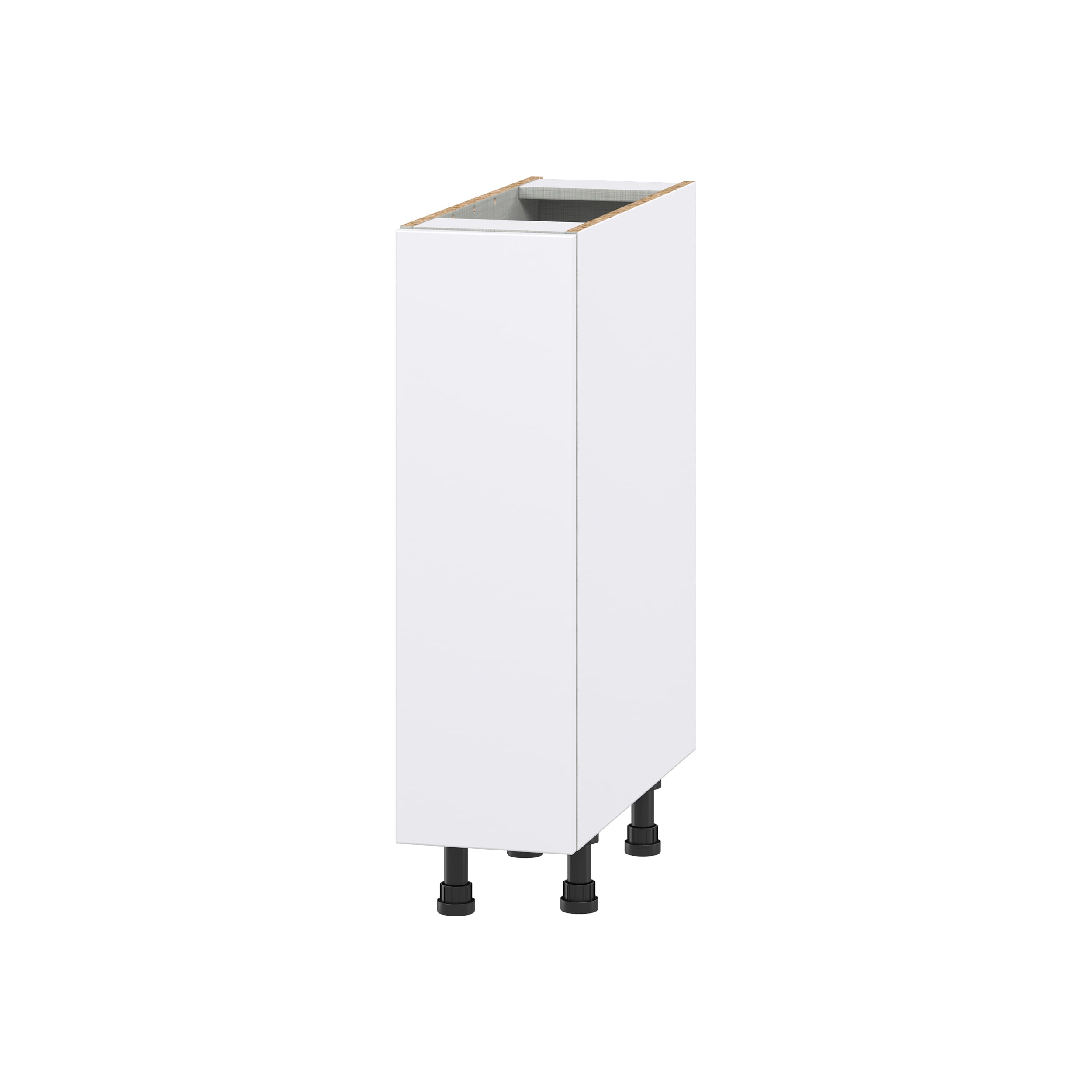 Hugo&Borg DSB9FH(L/R)-LA Lasalle 9-in W x 34.5-in H x 24-in D Bright White Slab Base Fully assembled Cabinet (Flat Panel Slab)