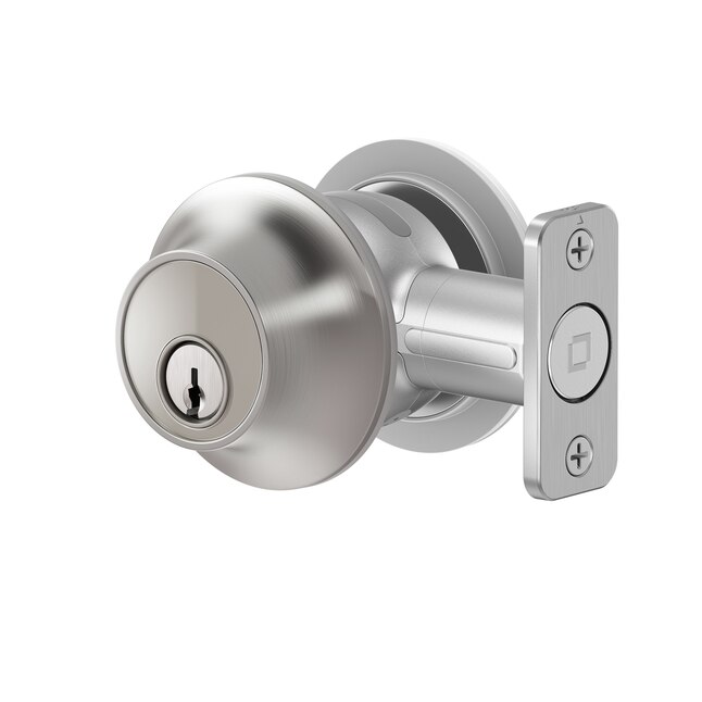 Level Smart Lock Satin Chrome Bluetooth Electronic Deadbolt Smart in the  Electronic Door Locks department at