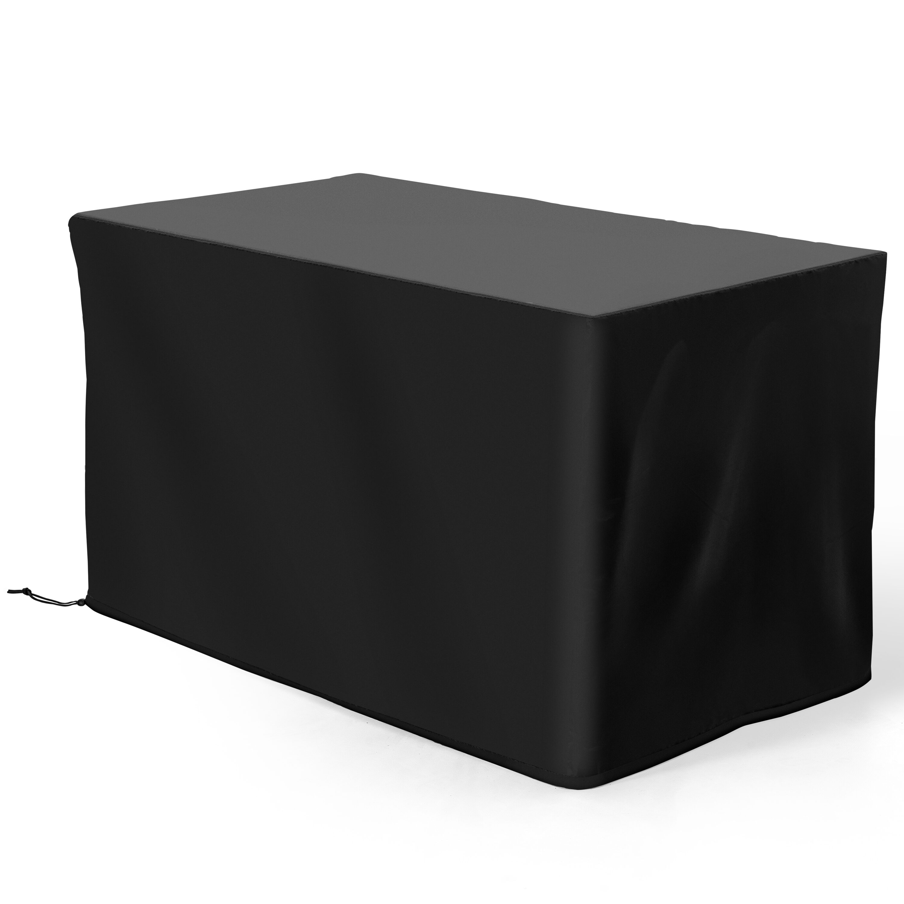 Nuu Garden TBB140 Fire Pit Cover 24.2-in Black Rectangle Firepit Cover