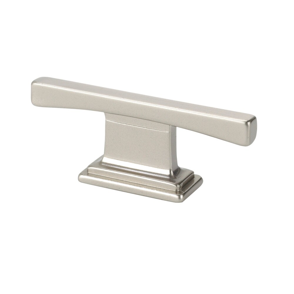 Topex Hardware 9-1336001635 Italian Designs 5/8-in Center to Center Satin Nickel Rectangular Handle Drawer Pulls
