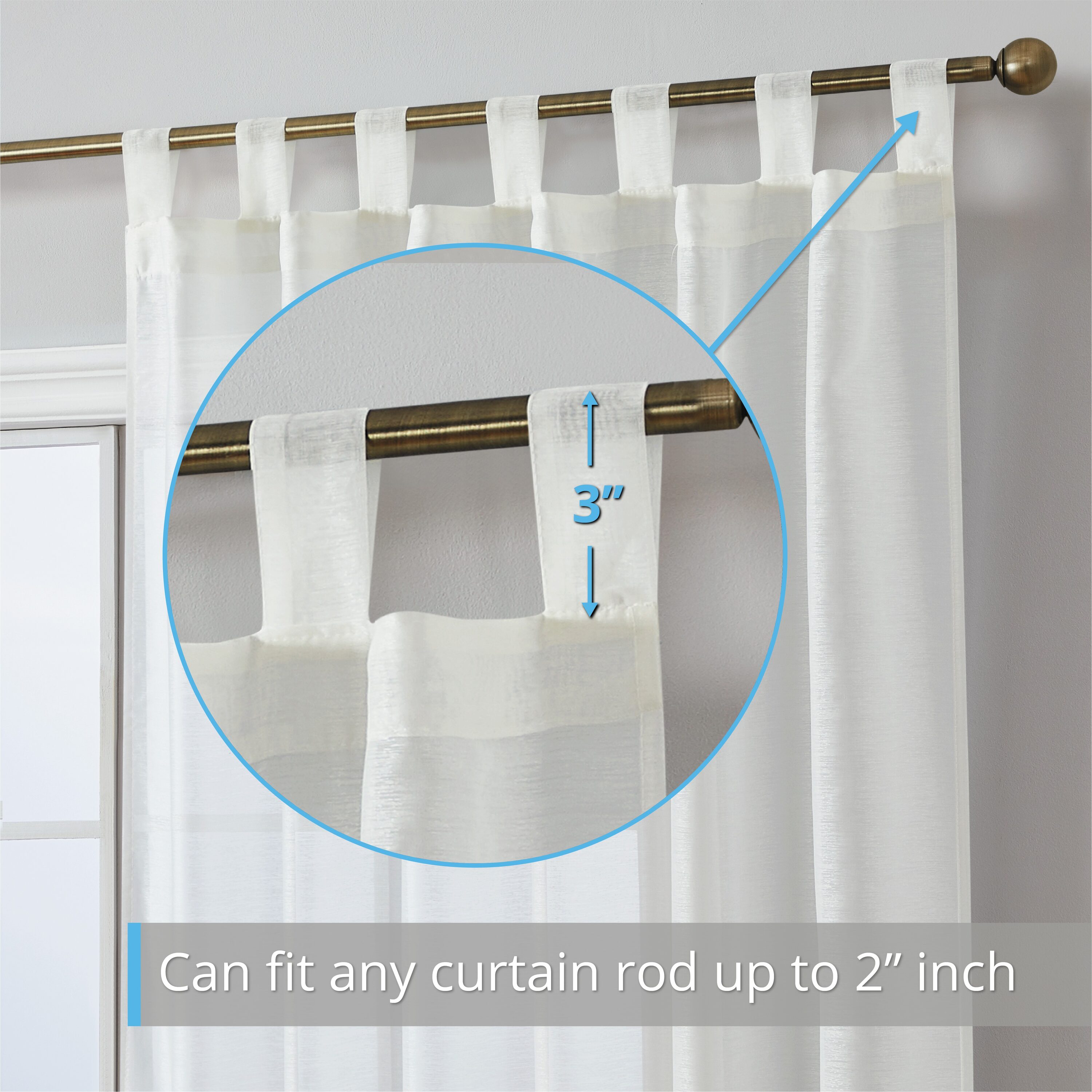 HLC.me ADISN-TBTP-96-IVRY curtains - View #2