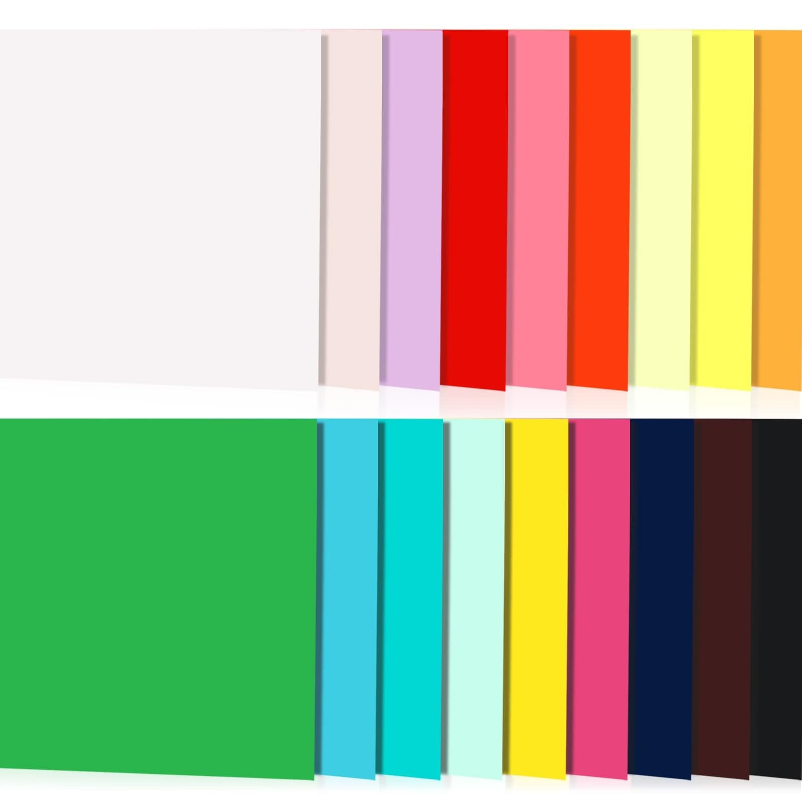 Etokfoks  18 Pack 1 8 x 12 x 12 in Colored Plywood Sheets Natural Wood Smooth Surface for DIY Crafts Models Puzzles and Painting